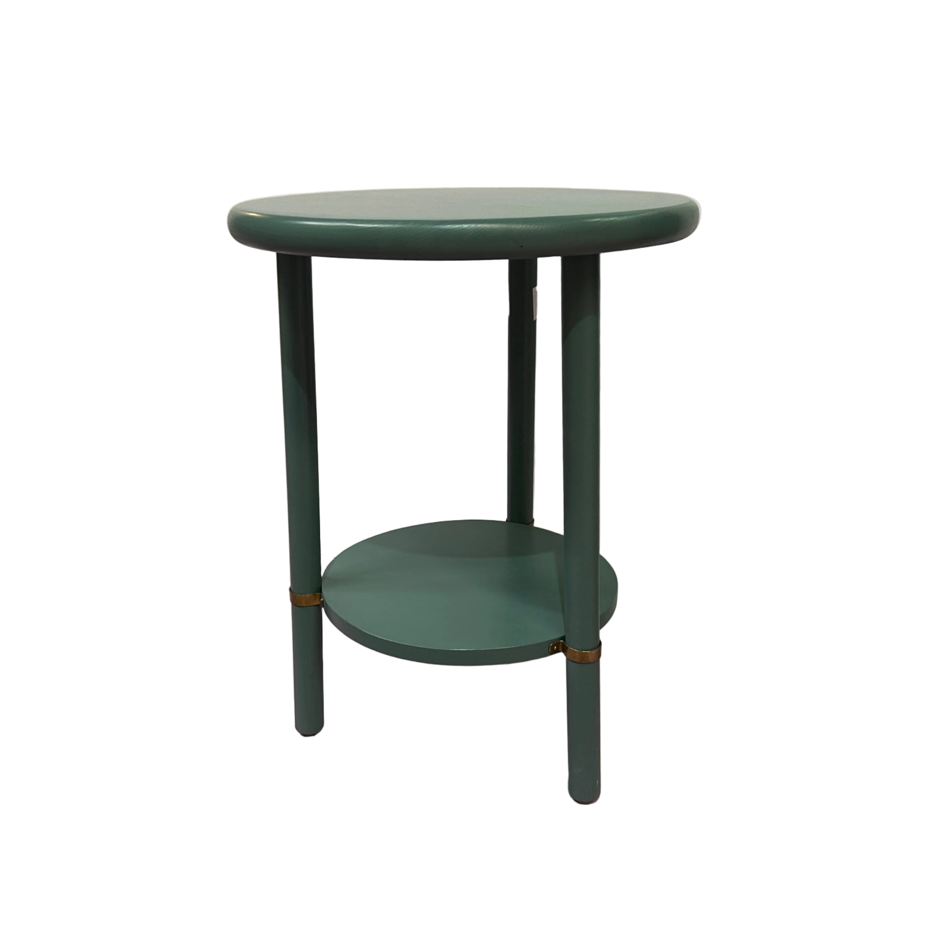 Round Tall Grey Side Table