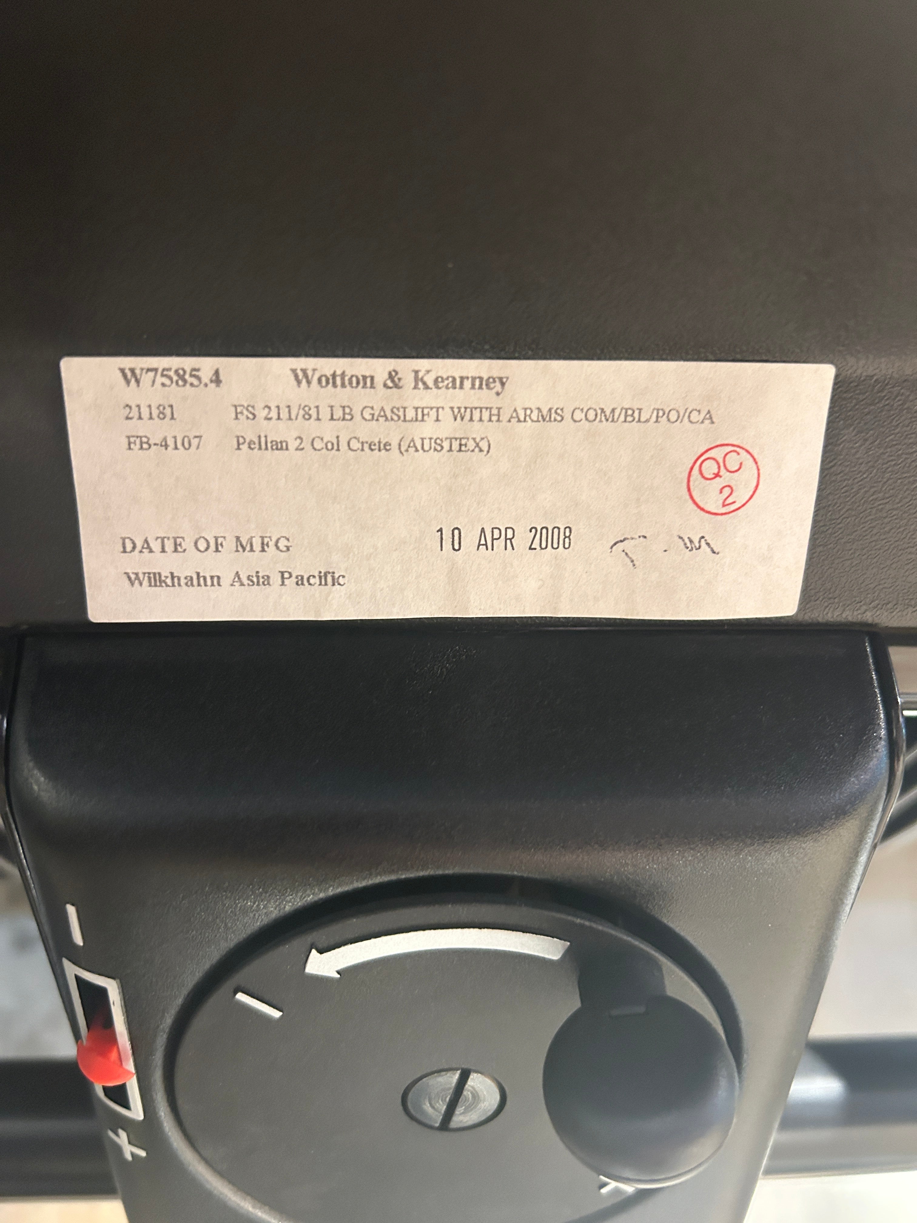 Wilkhahn Tan Leather Office Chair