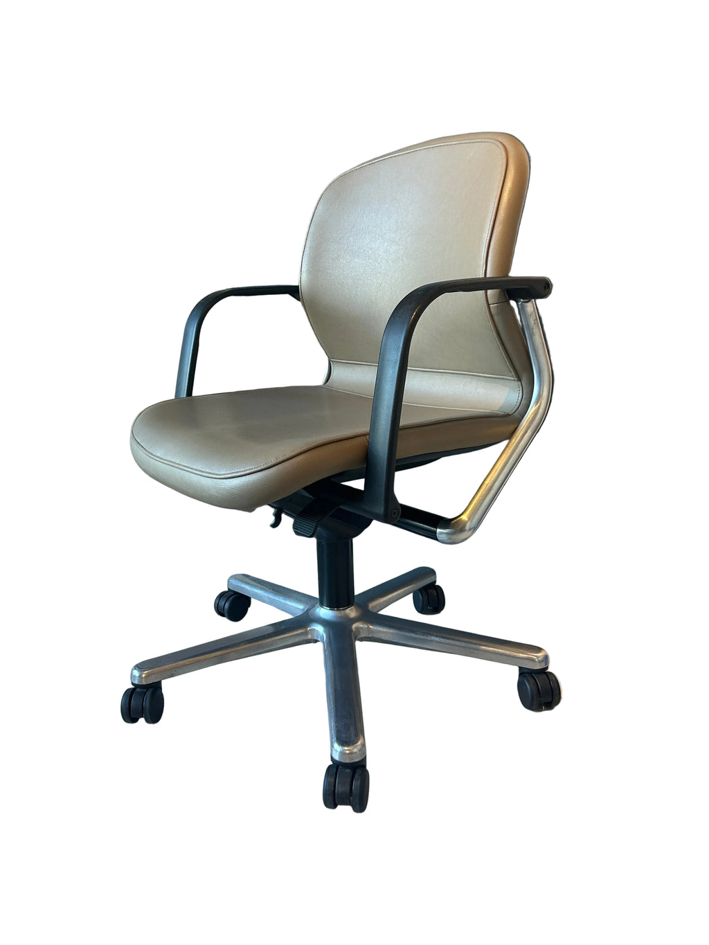 Wilkhahn Tan Leather Office Chair