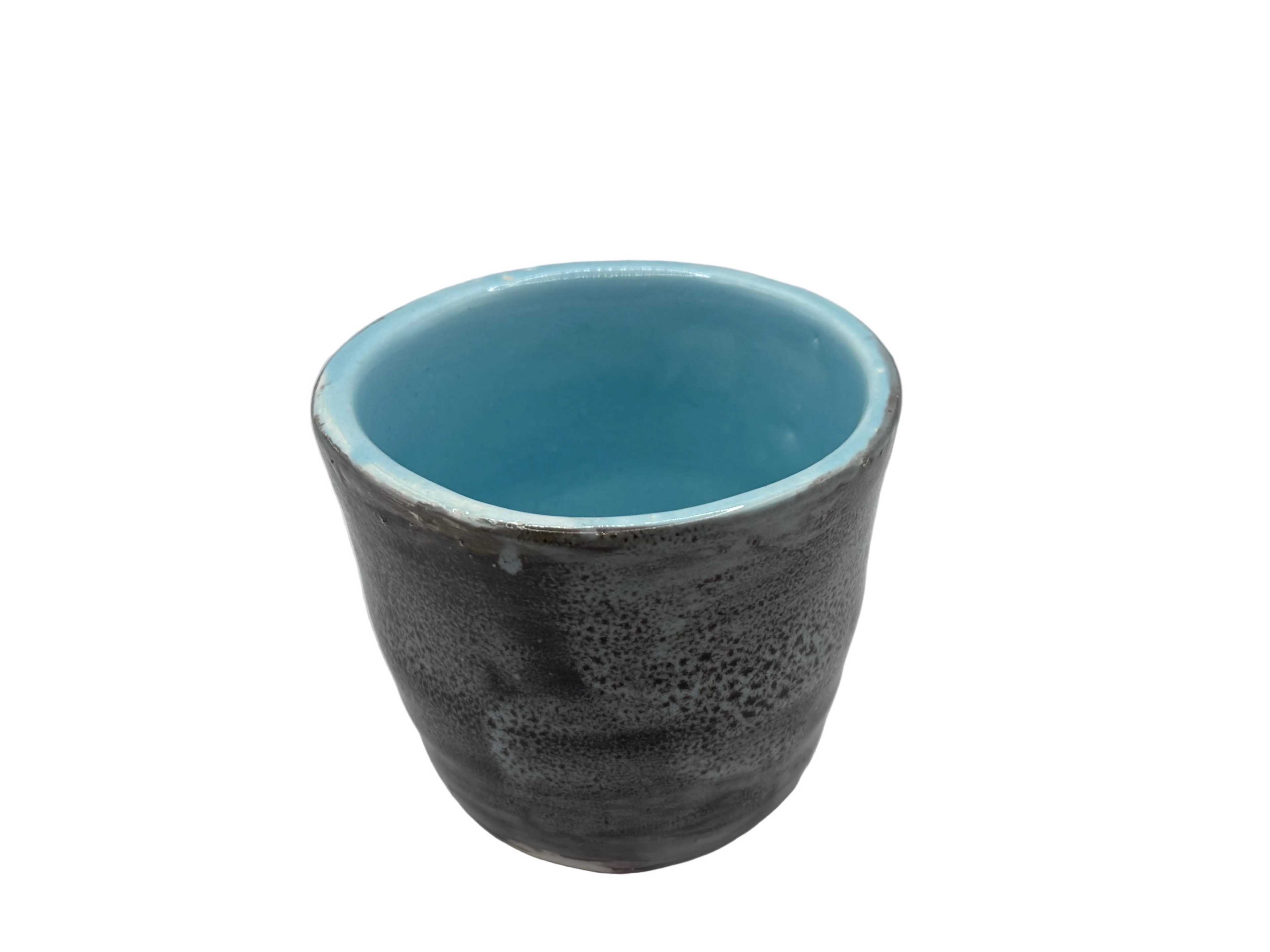 Handmade ceramic stoneware cup