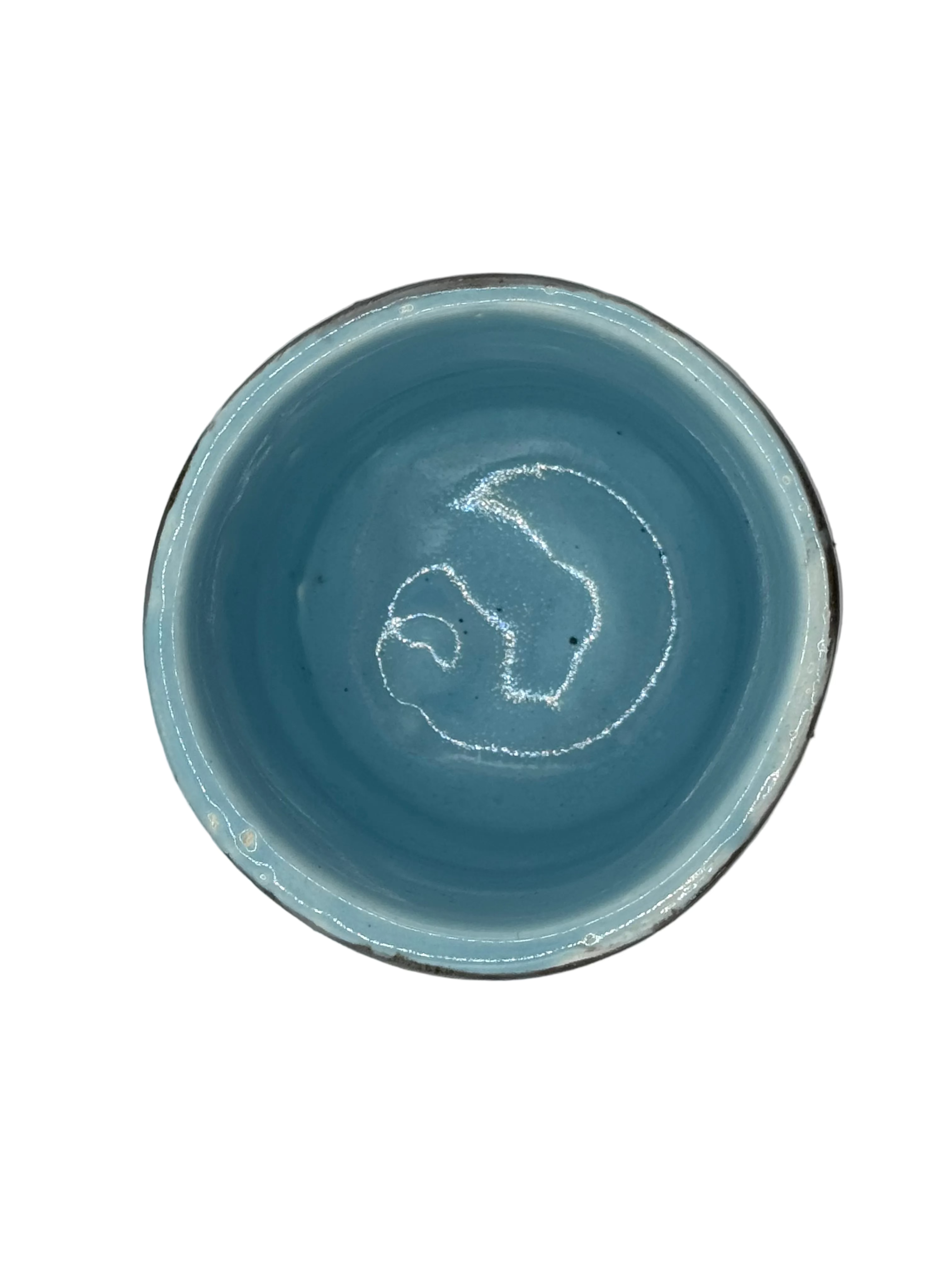 Handmade ceramic stoneware cup