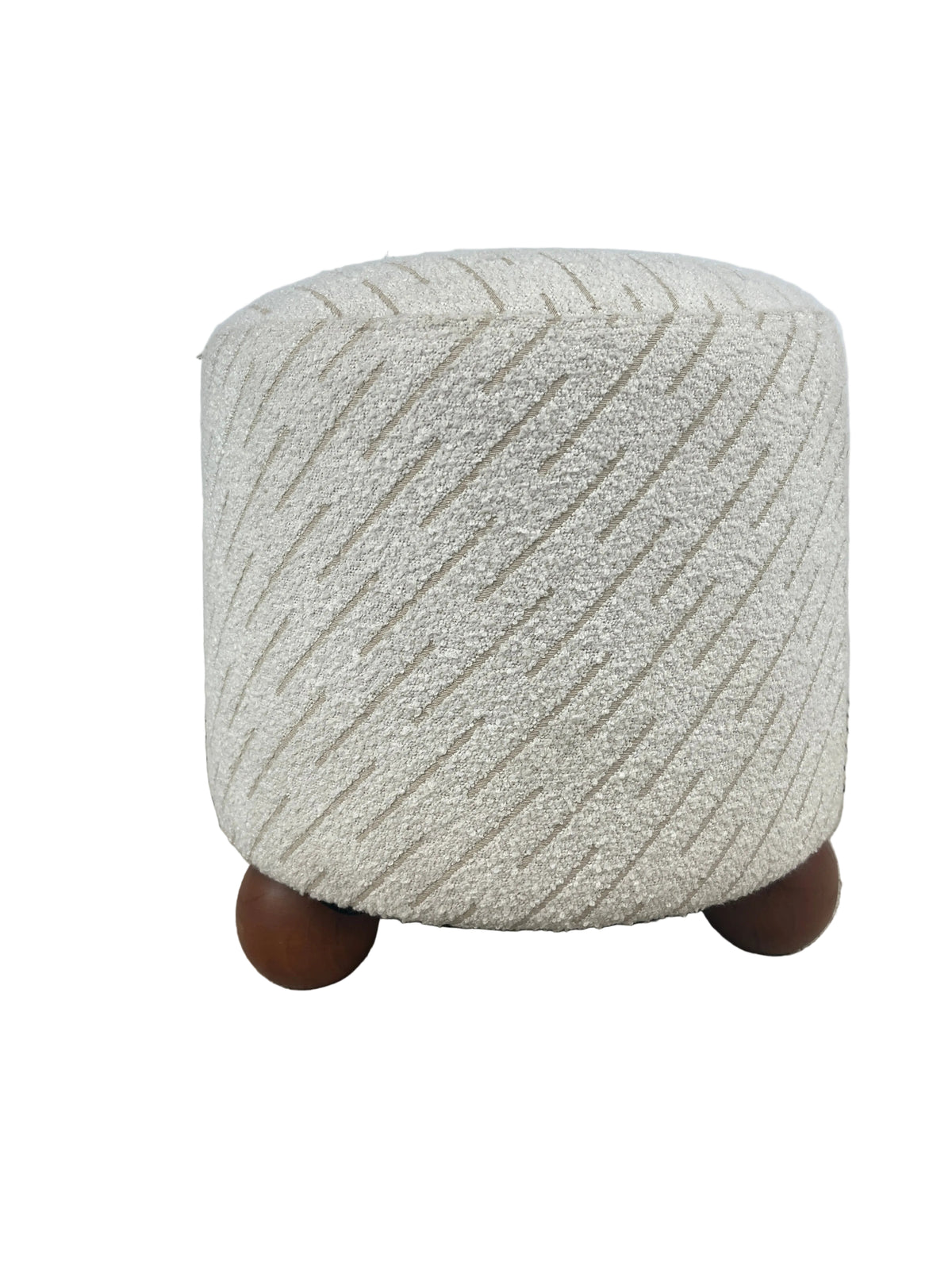 White Jacquard Orta Stool - Cafe Lighting & Living