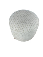 White Jacquard Orta Stool - Cafe Lighting & Living