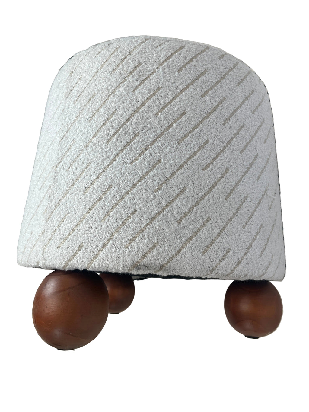 White Jacquard Orta Stool - Cafe Lighting & Living
