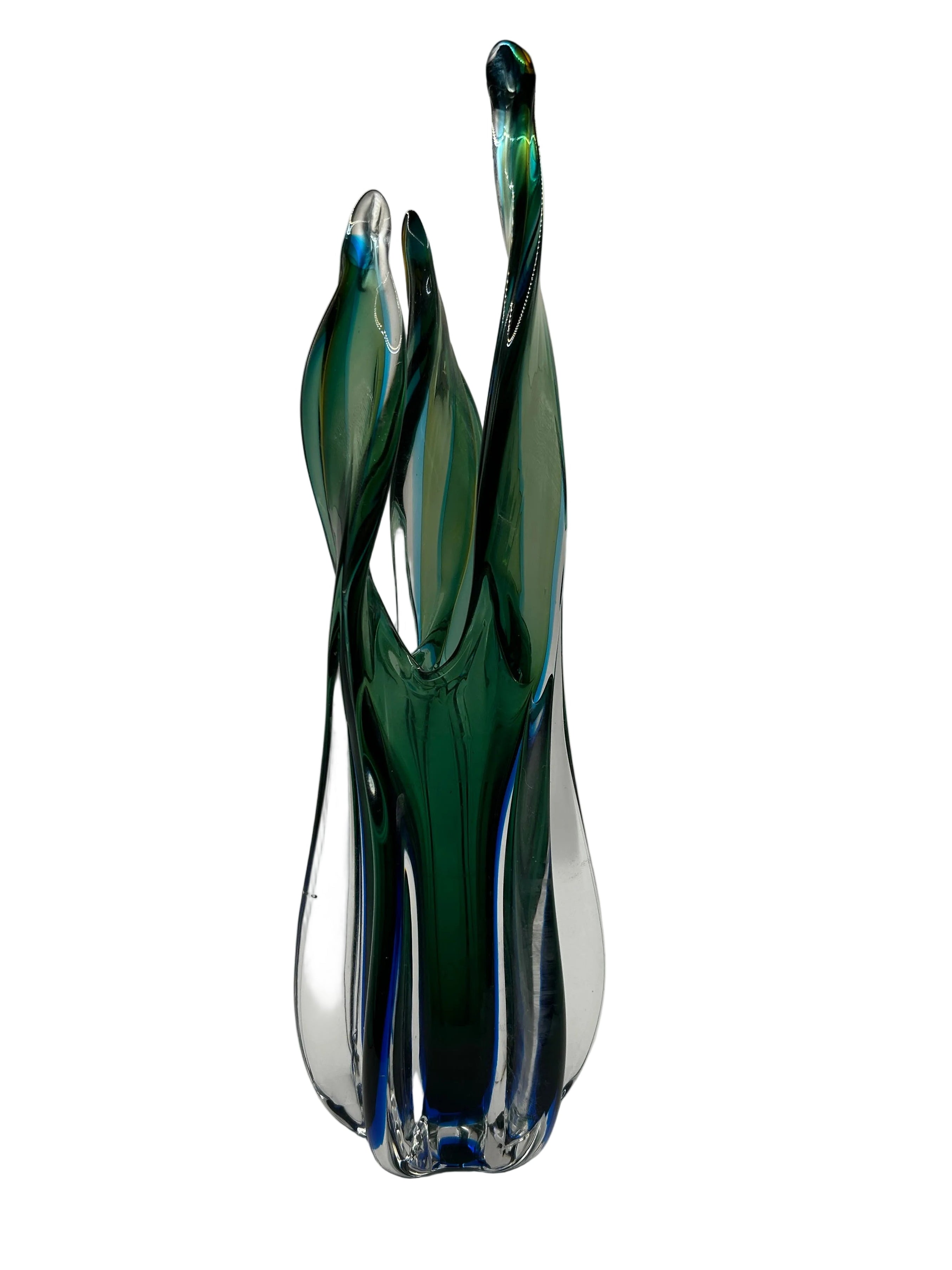 Hand-Blown Art Glass Vase
