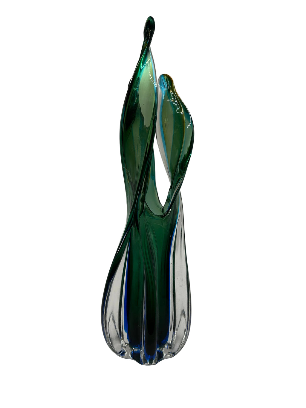 Hand-Blown Art Glass Vase