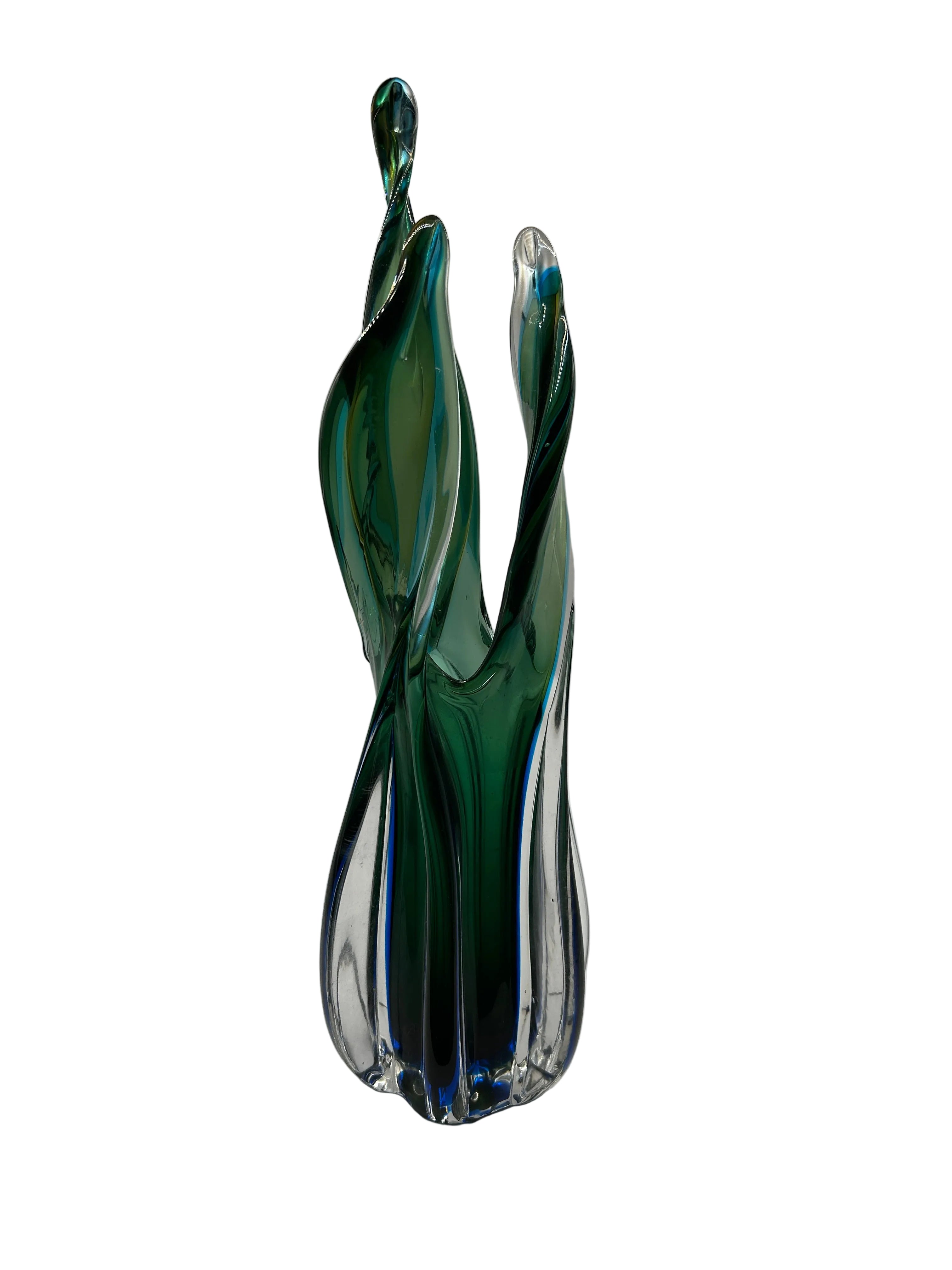 Hand-Blown Art Glass Vase