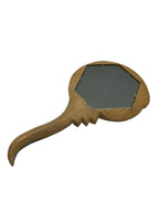 Vintage Hand Craved Bird Hand Mirror