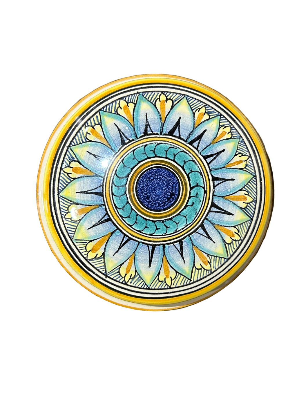 Ceramic Round Trinket With Lid