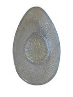 Vintage 70s Textured Glass Avocado Shaped Serving Dish Set Of 4