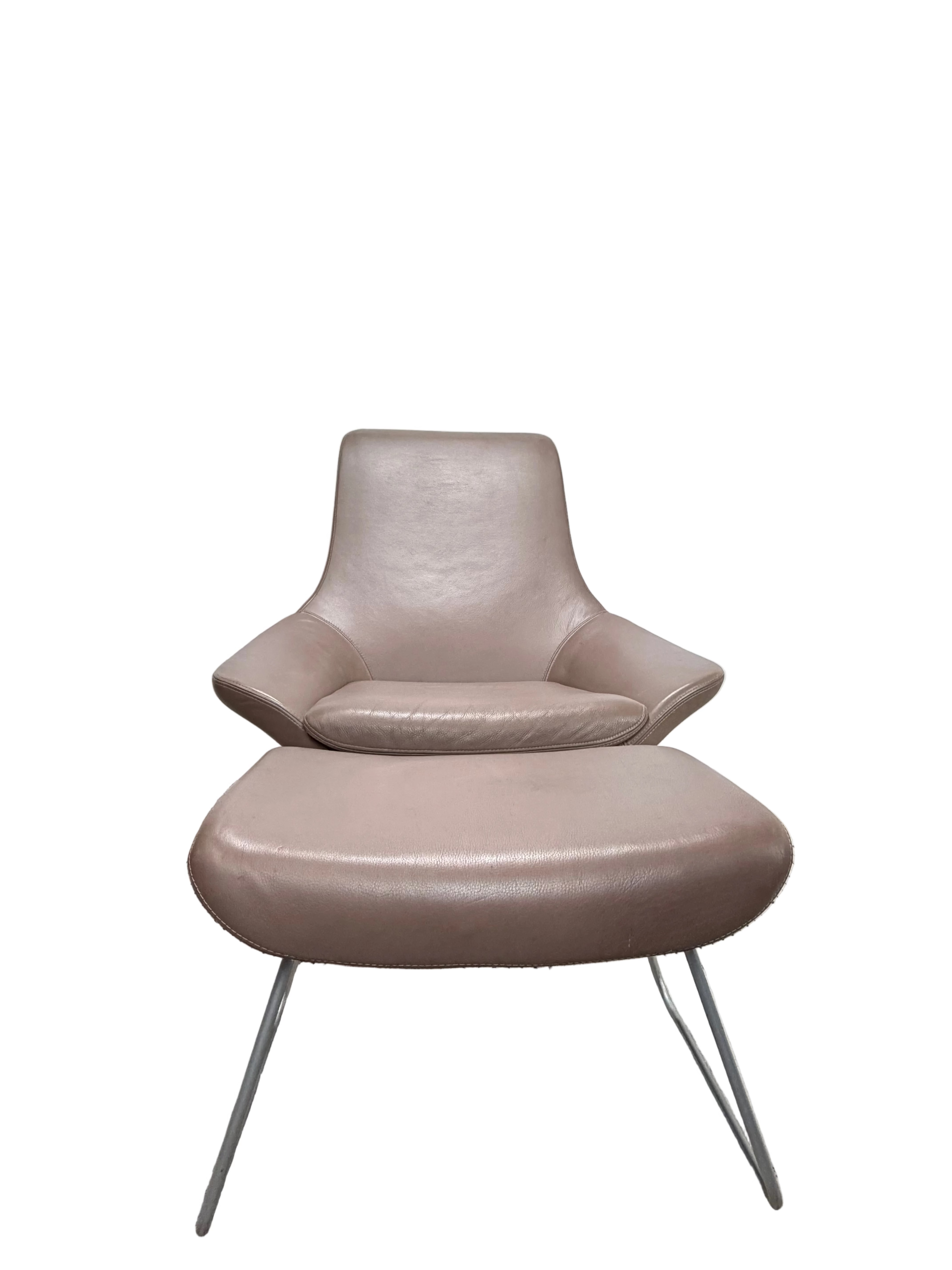 Flow Armchair & Footstool by Pearson Lloyd for Walter Knoll
