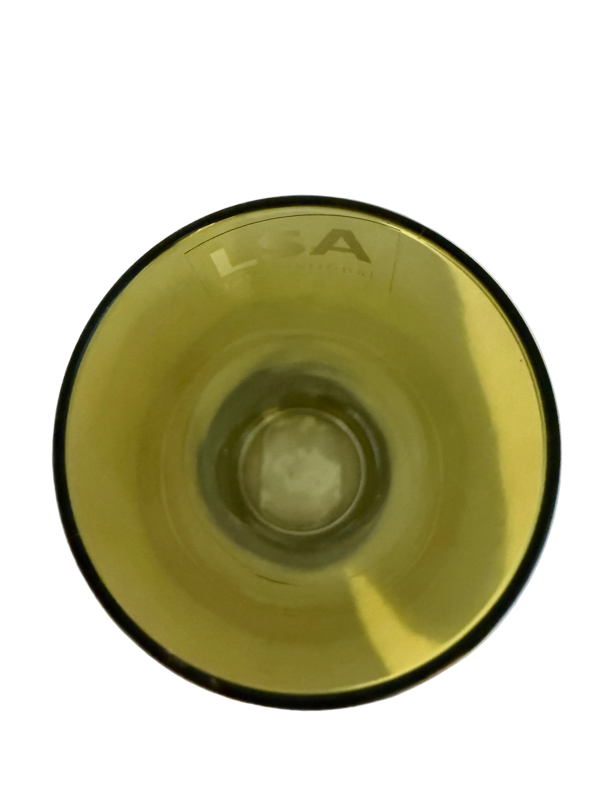 LSA International Olive Mouth-Blown Small Vase