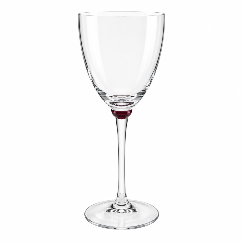 Wine Glass With Purple Ring