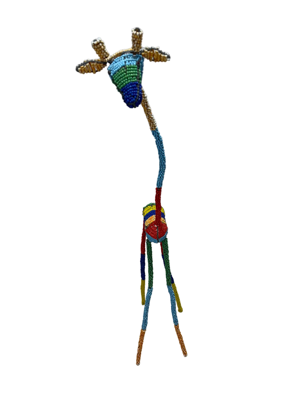 African Beaded Wire Girrafe