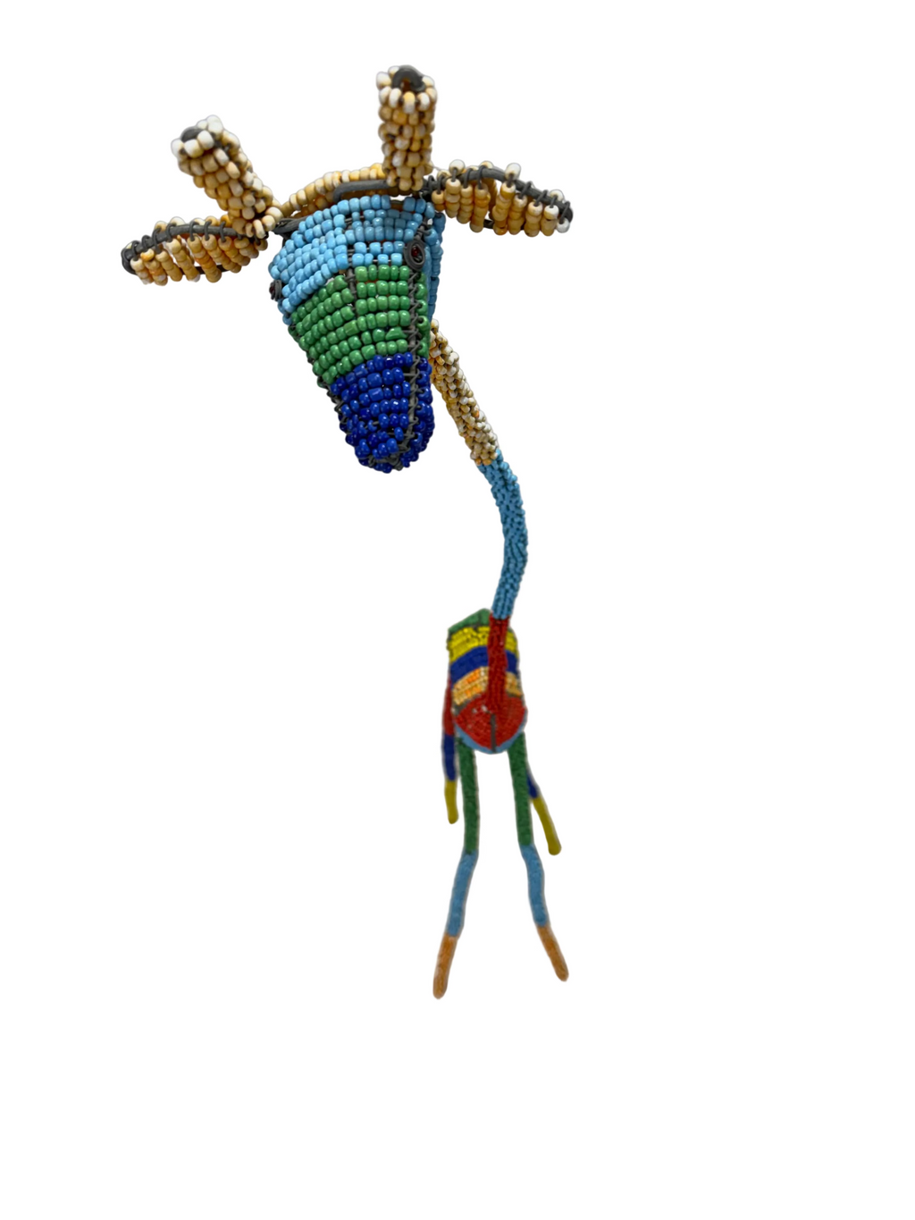 African Beaded Wire Girrafe