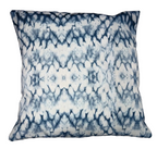 Blue Shibori style Throw Cushion
