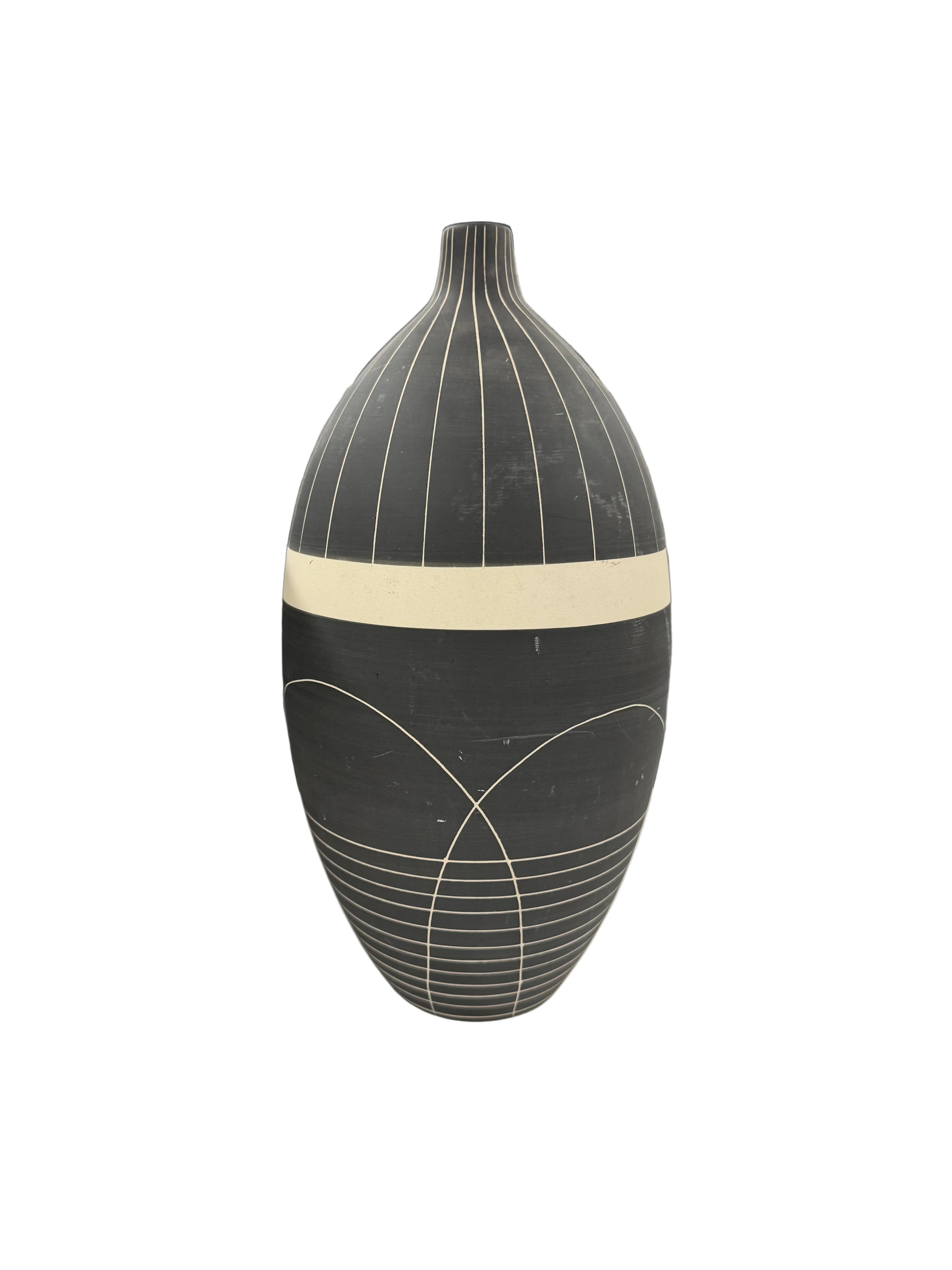Geometric Design Ceramic Vase