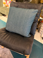 Textured Blue Throw Cushion