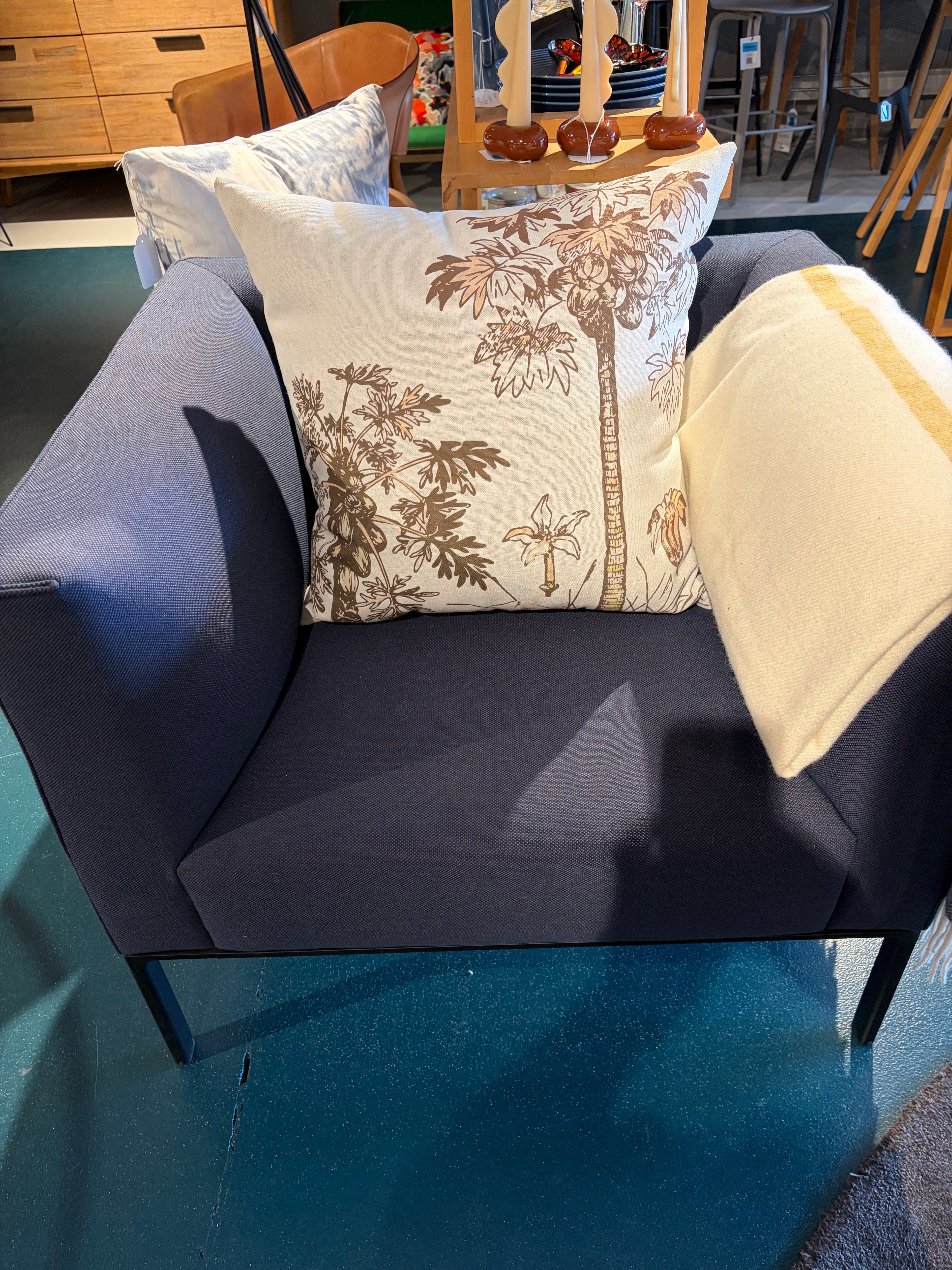 Grace Garrett Botanical Toile Pattern Throw Cushion