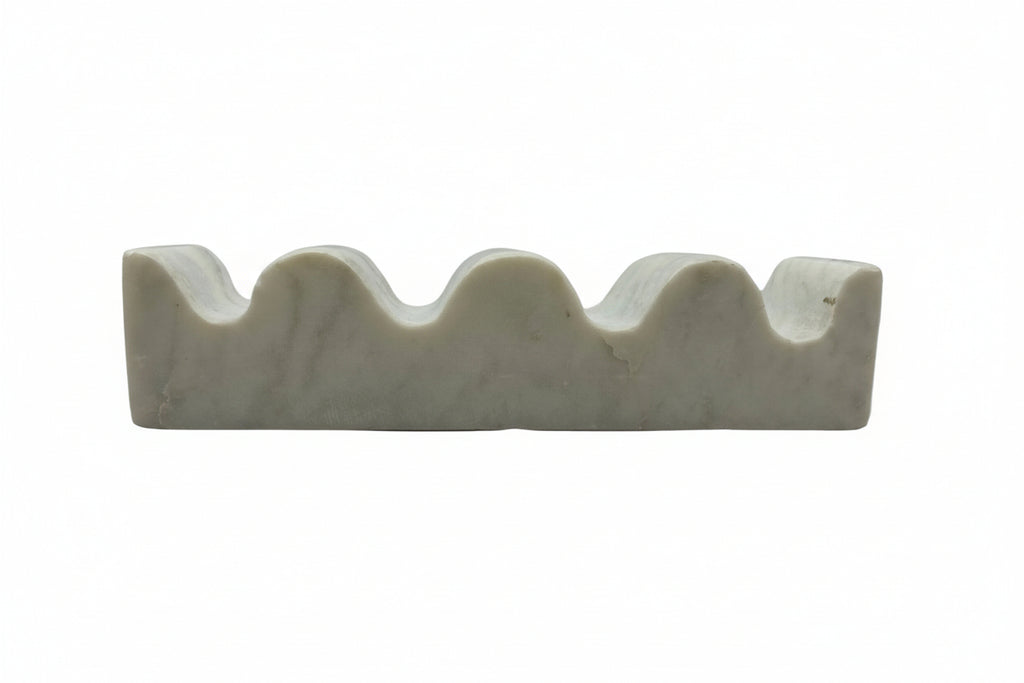Wave Marble Bookend