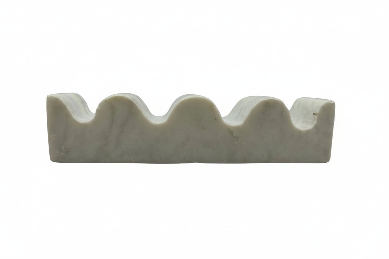 Wave Marble Bookend
