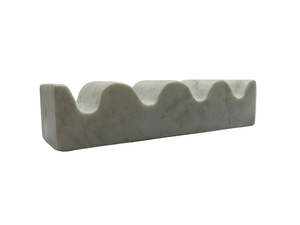 Wave Marble Bookend