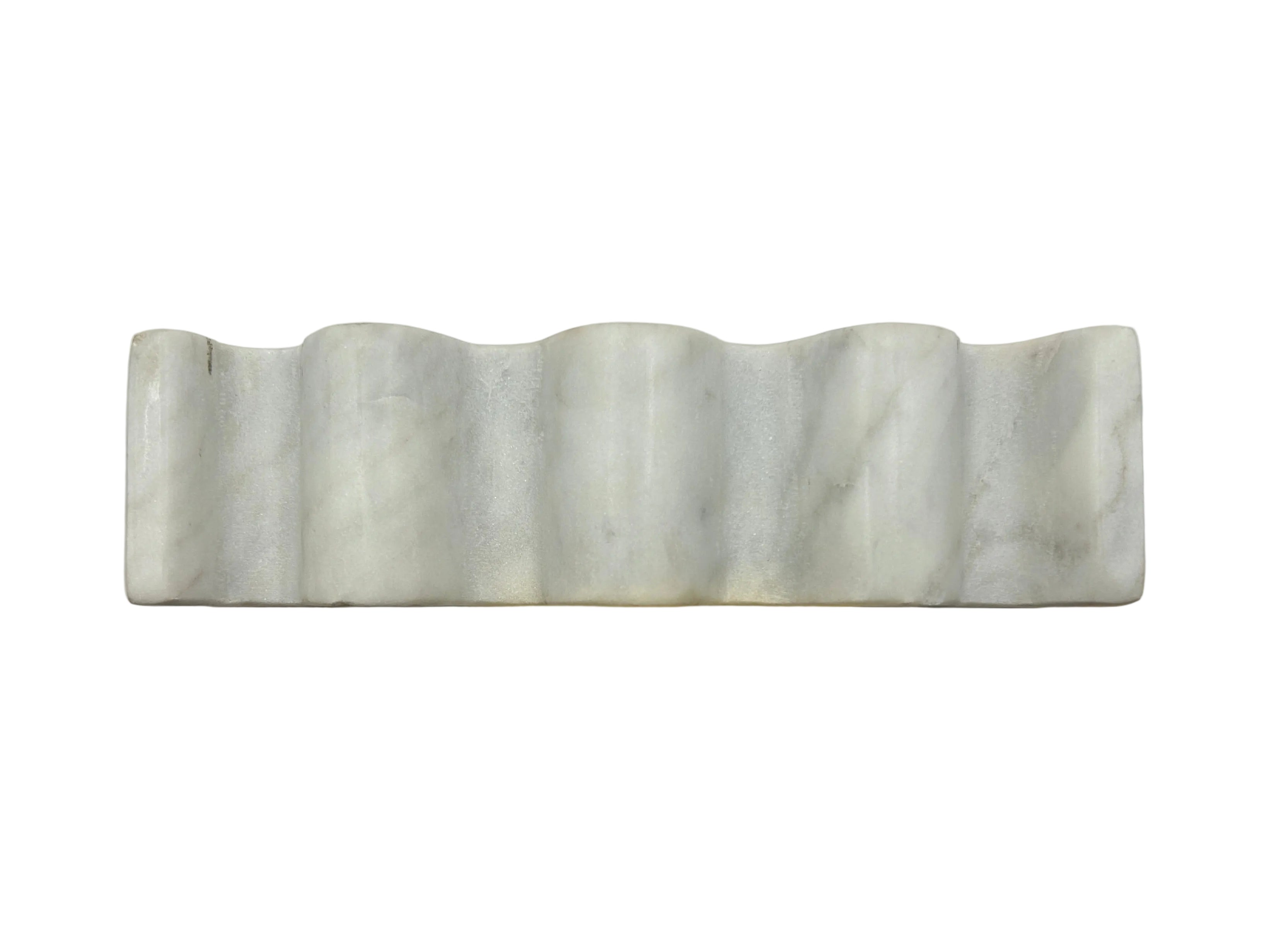 Wave Marble Bookend