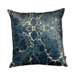 Mystic Blue Velvet Cushion by Kerrie Brown