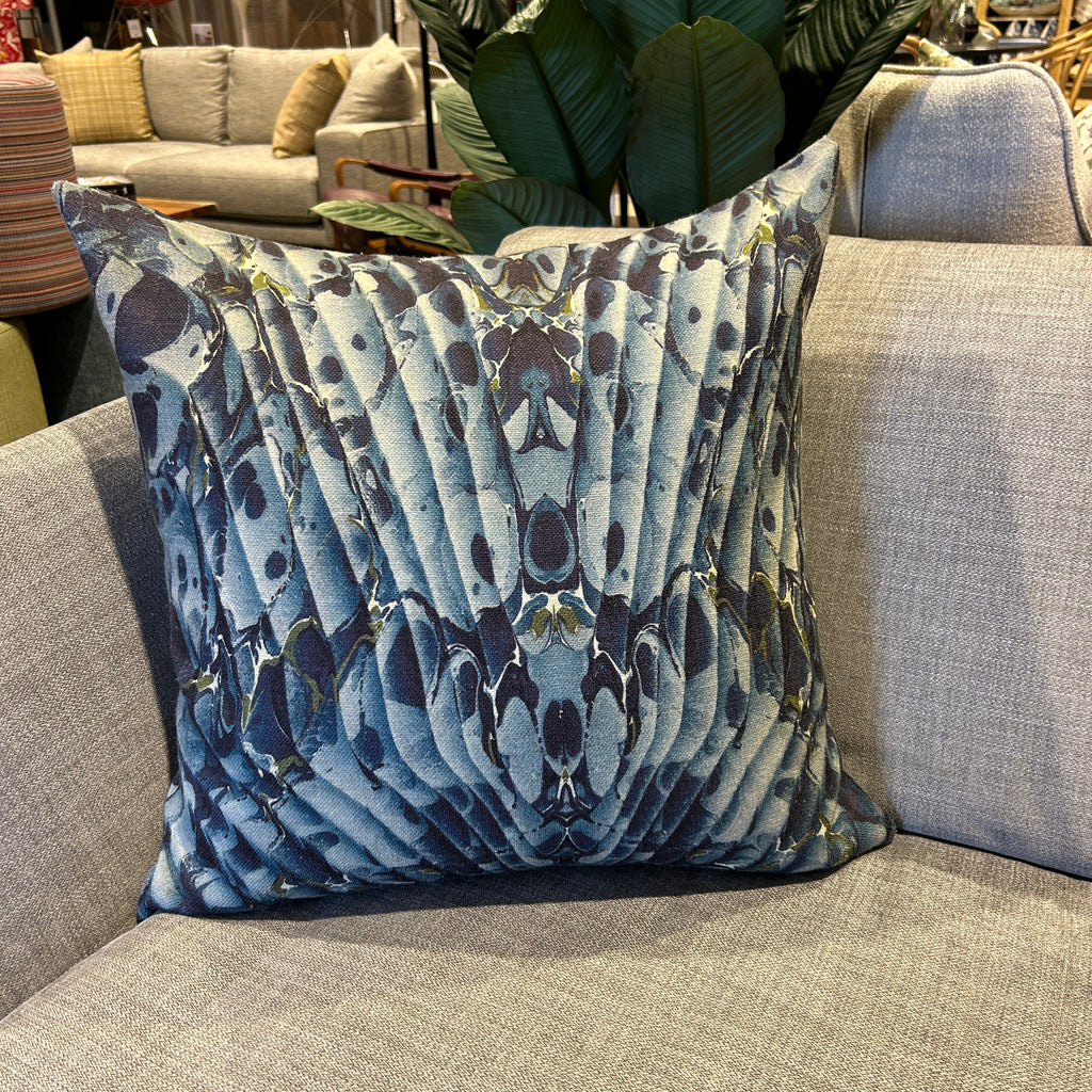Blue Butterfly Cushion by Kerrie Brown