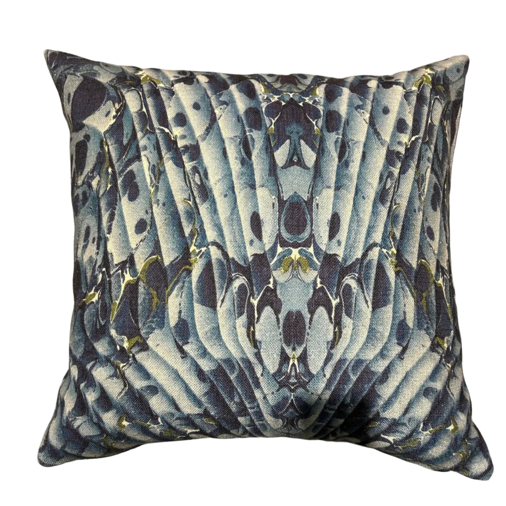 Blue Butterfly Cushion by Kerrie Brown