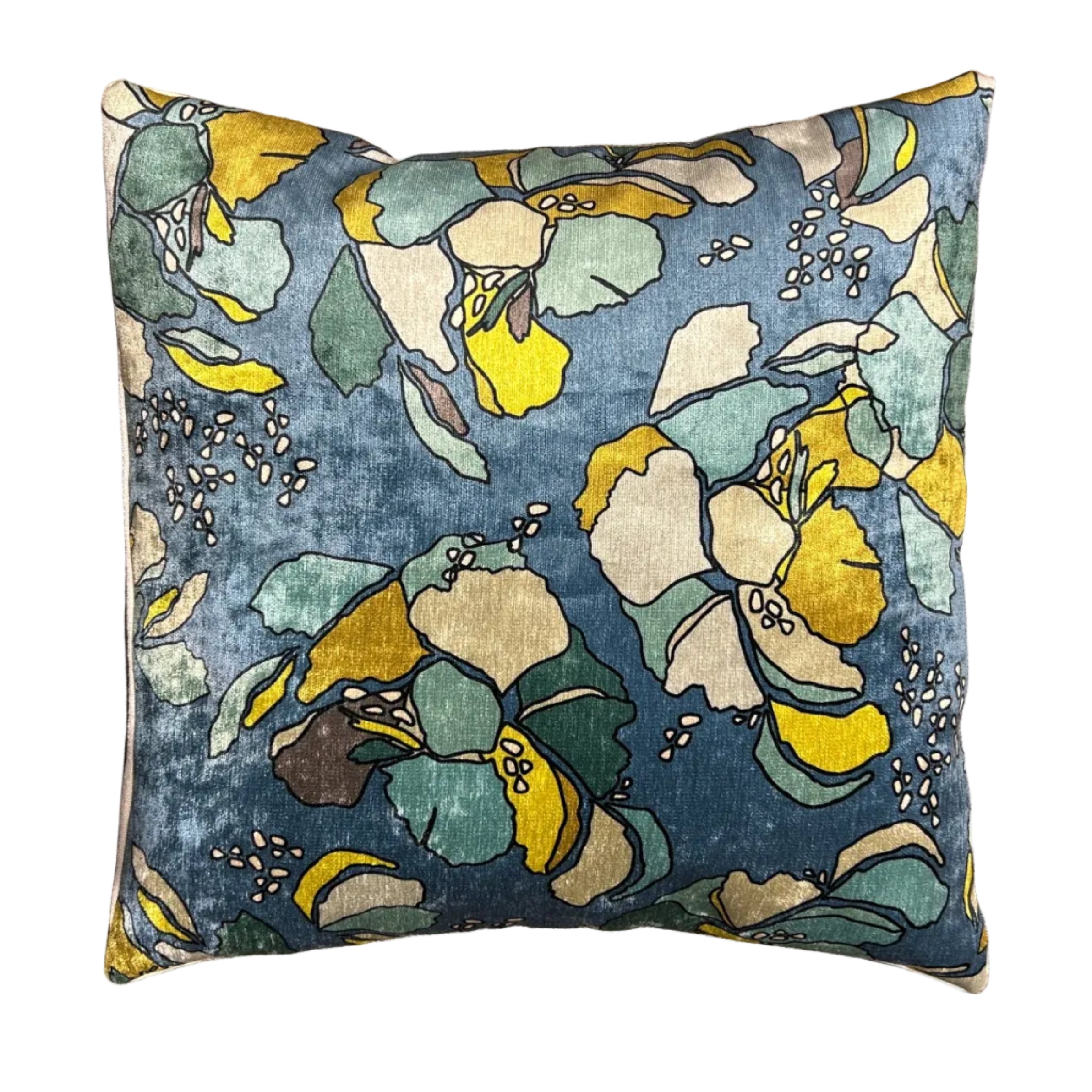 Velvet Floral Cushion