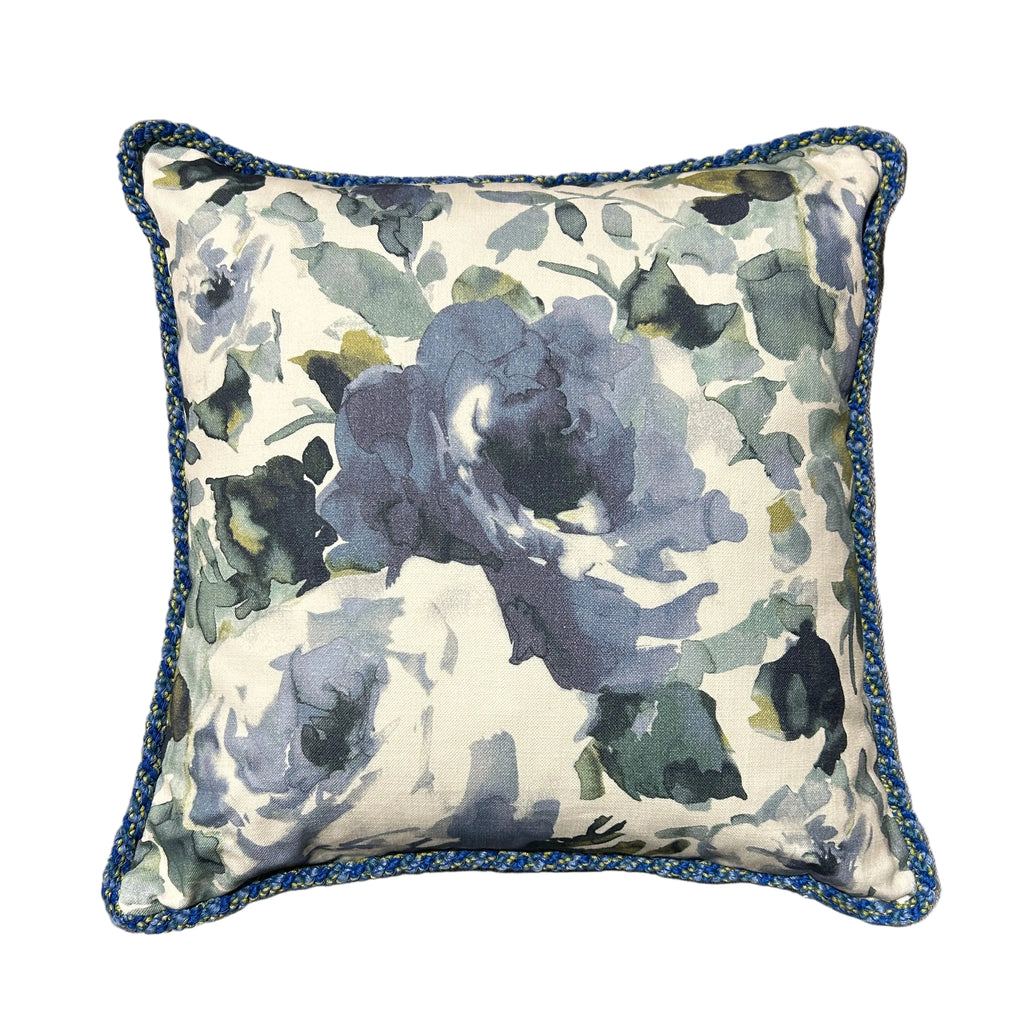 Blue Botanical Cushion