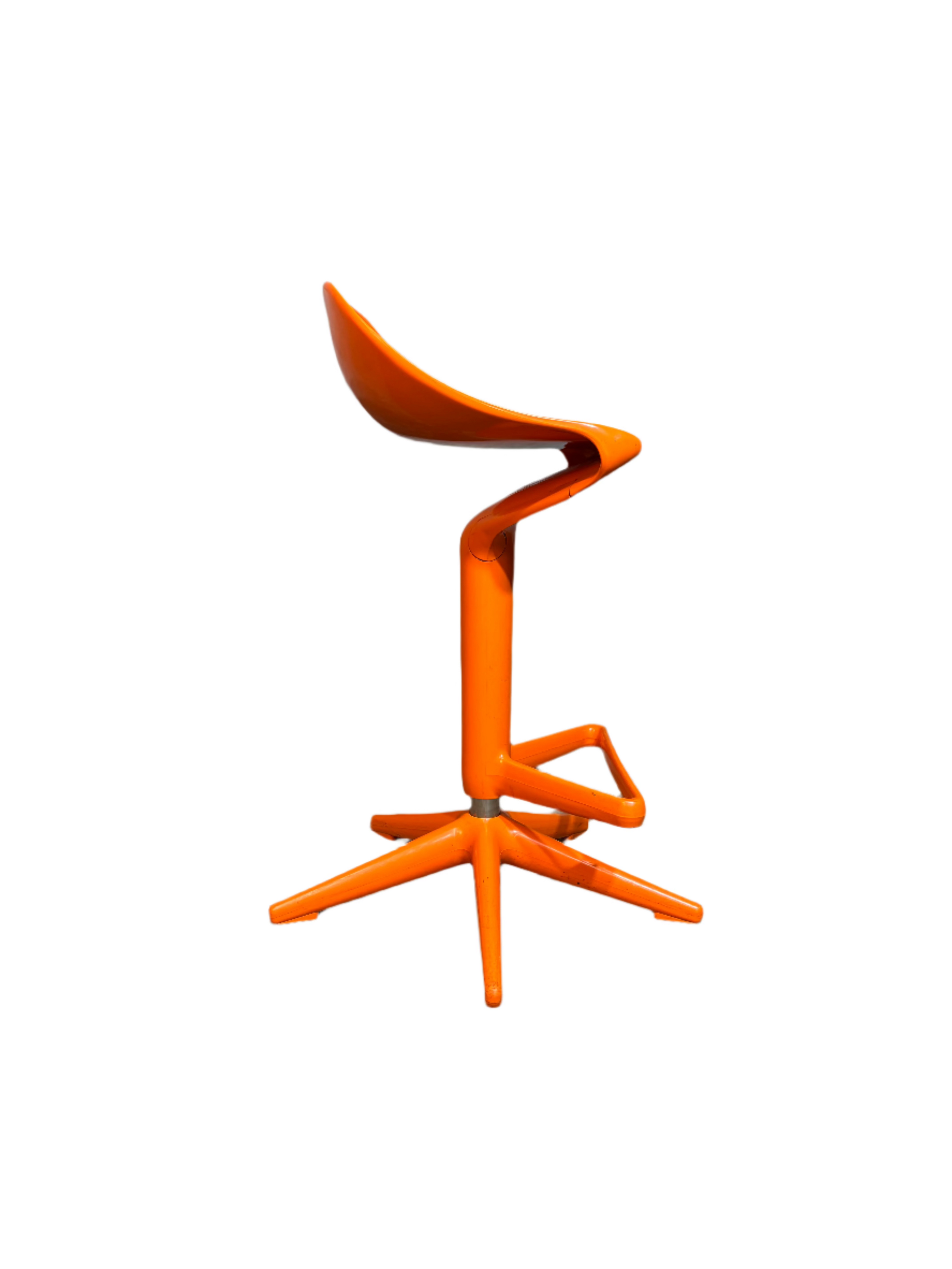 Orange Kartell Spoon Stool