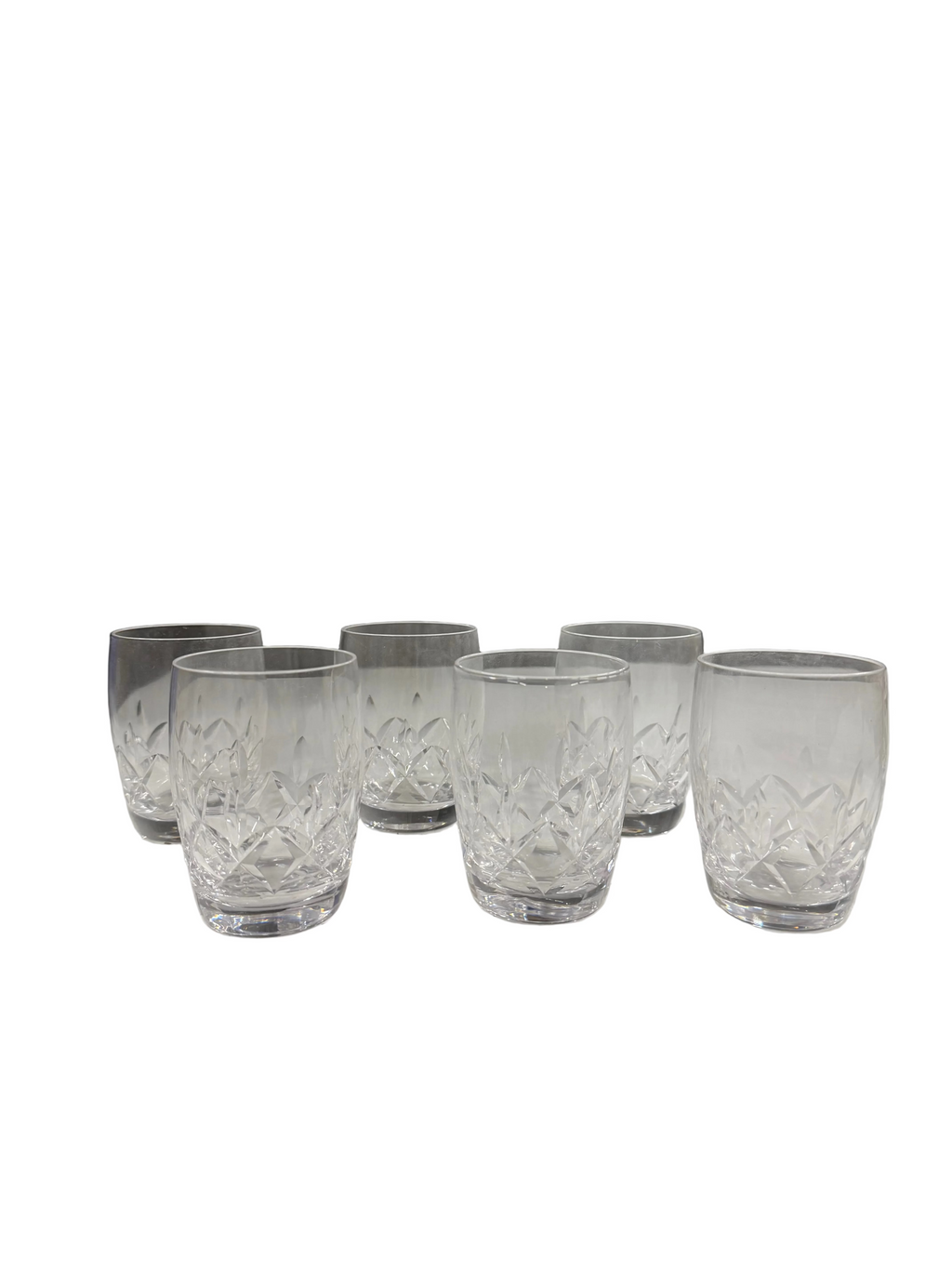 Vintage Small Crystal Glasses - Set of 6