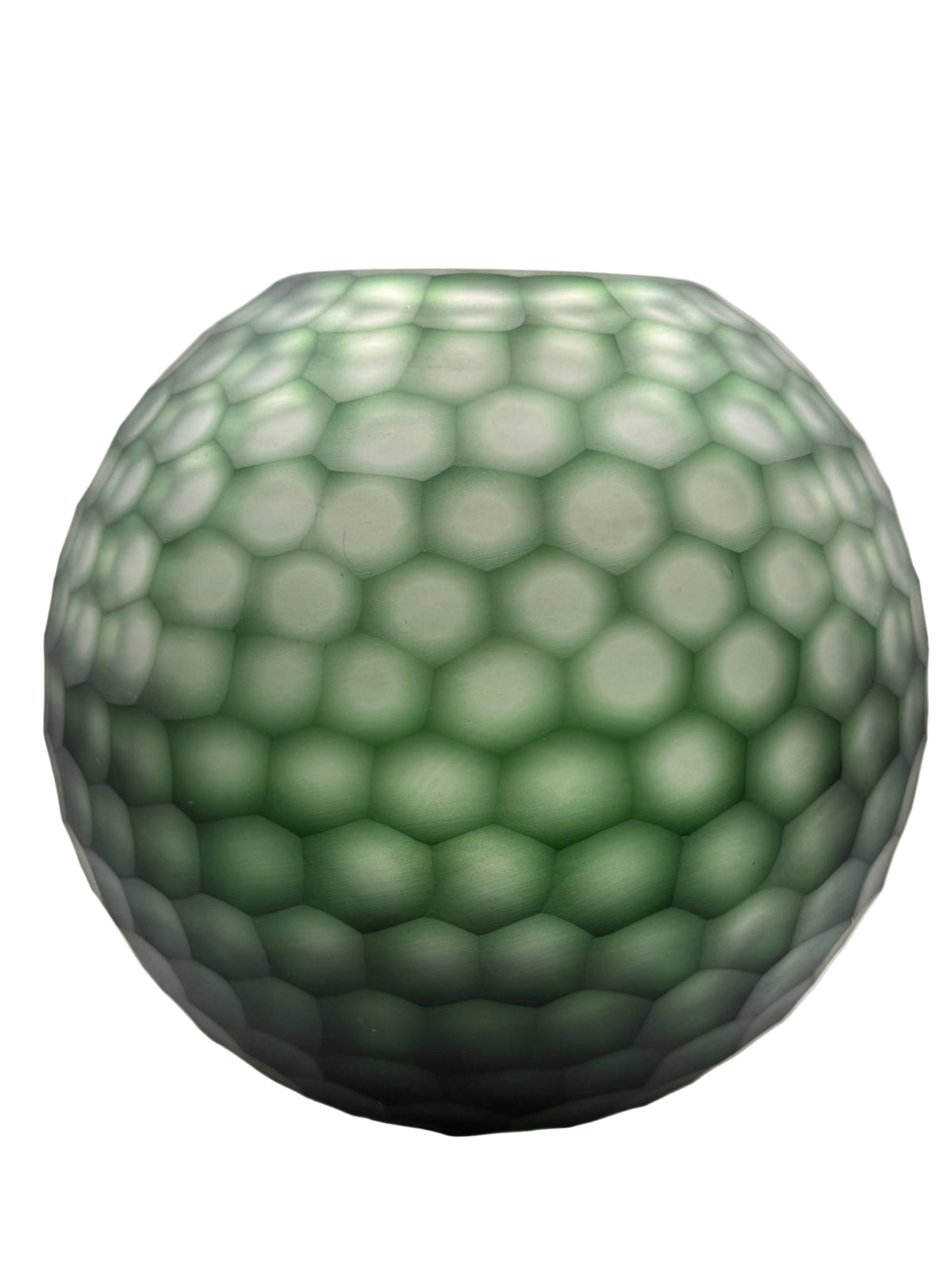 Adamaris Green Glass Globe Vase