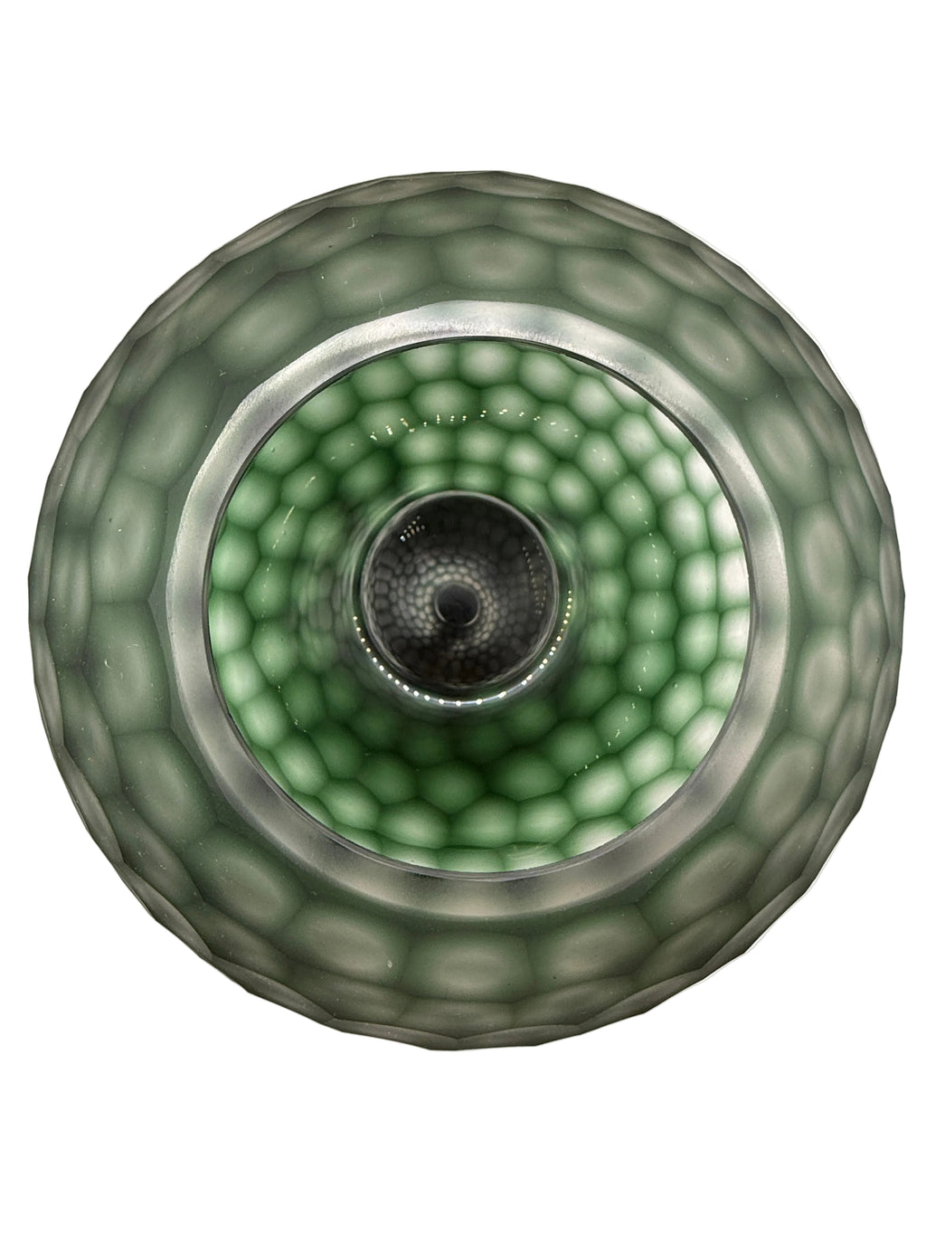 Adamaris Green Glass Globe Vase