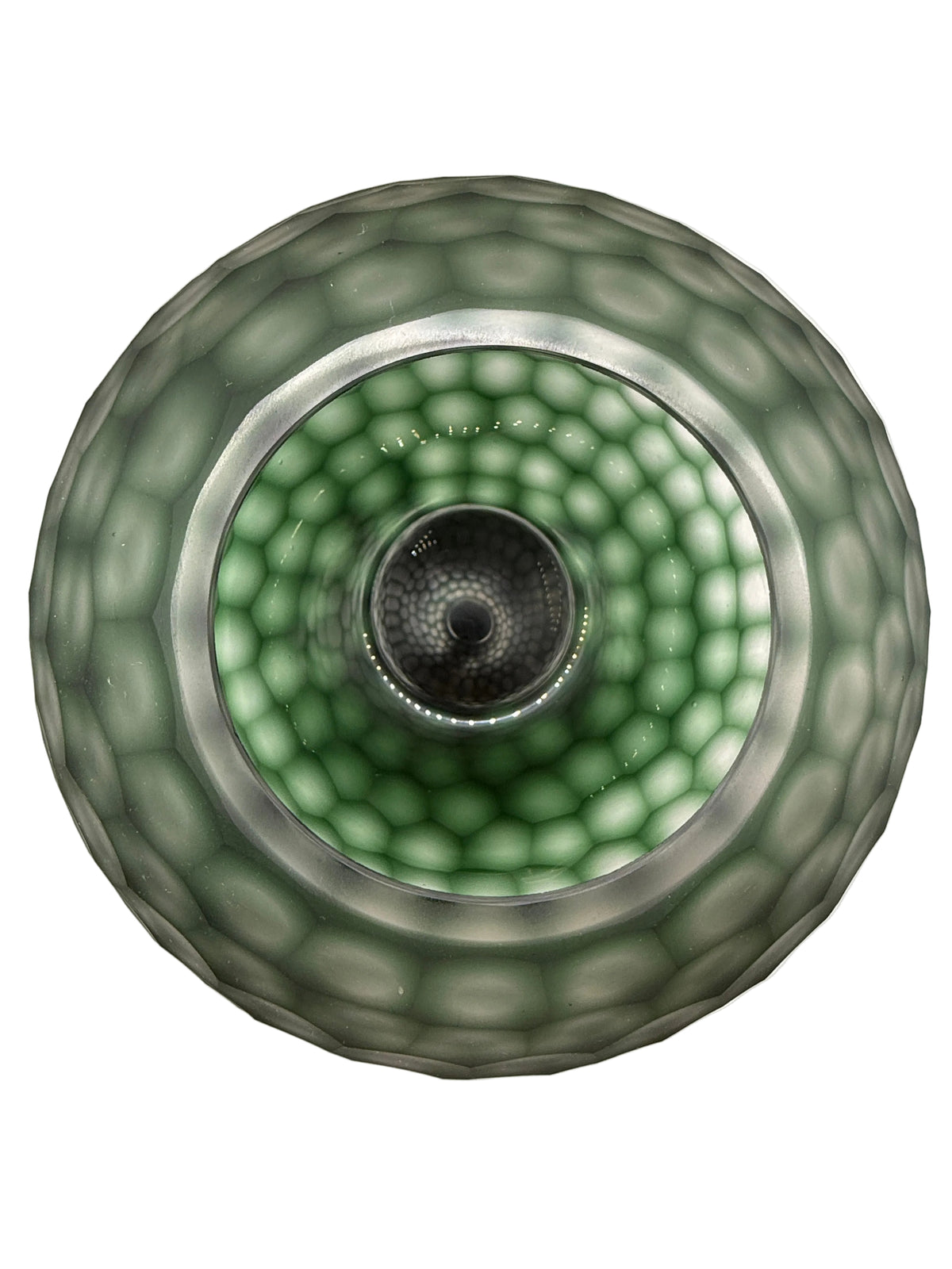 Adamaris Green Glass Globe Vase