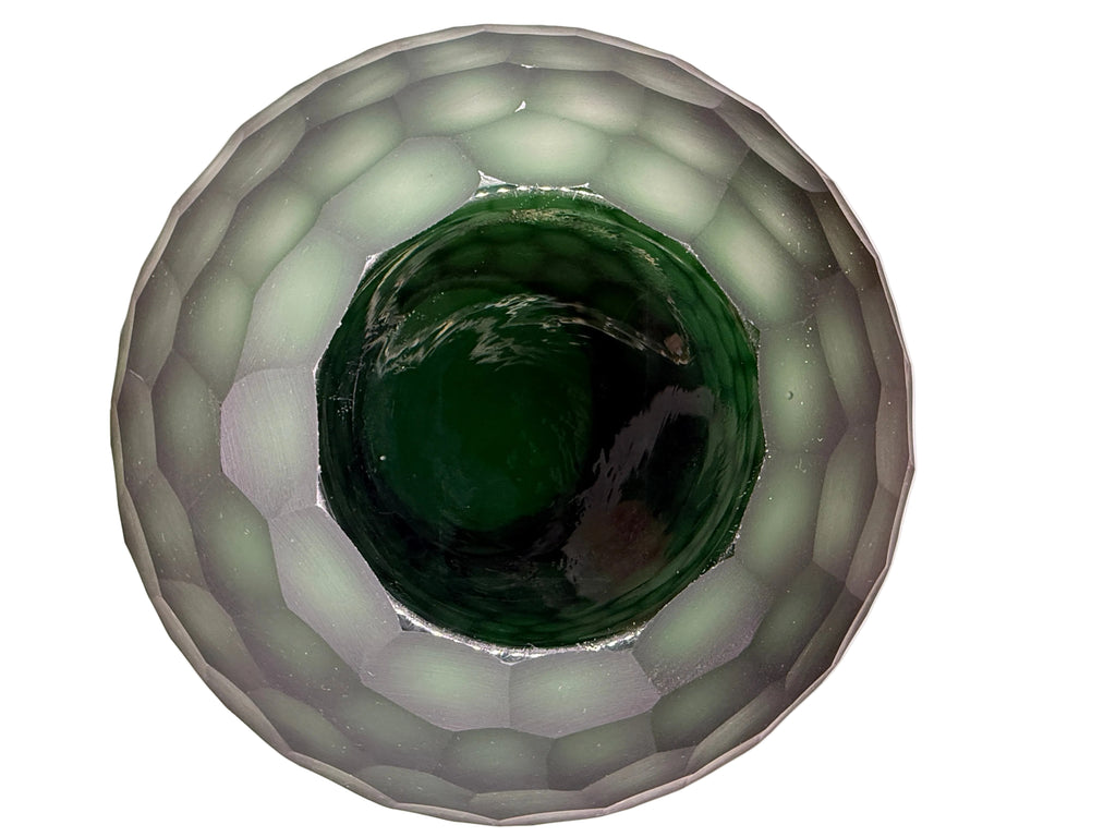 Adamaris Green Glass Globe Vase