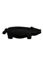 Rustic Carved Timber Pig