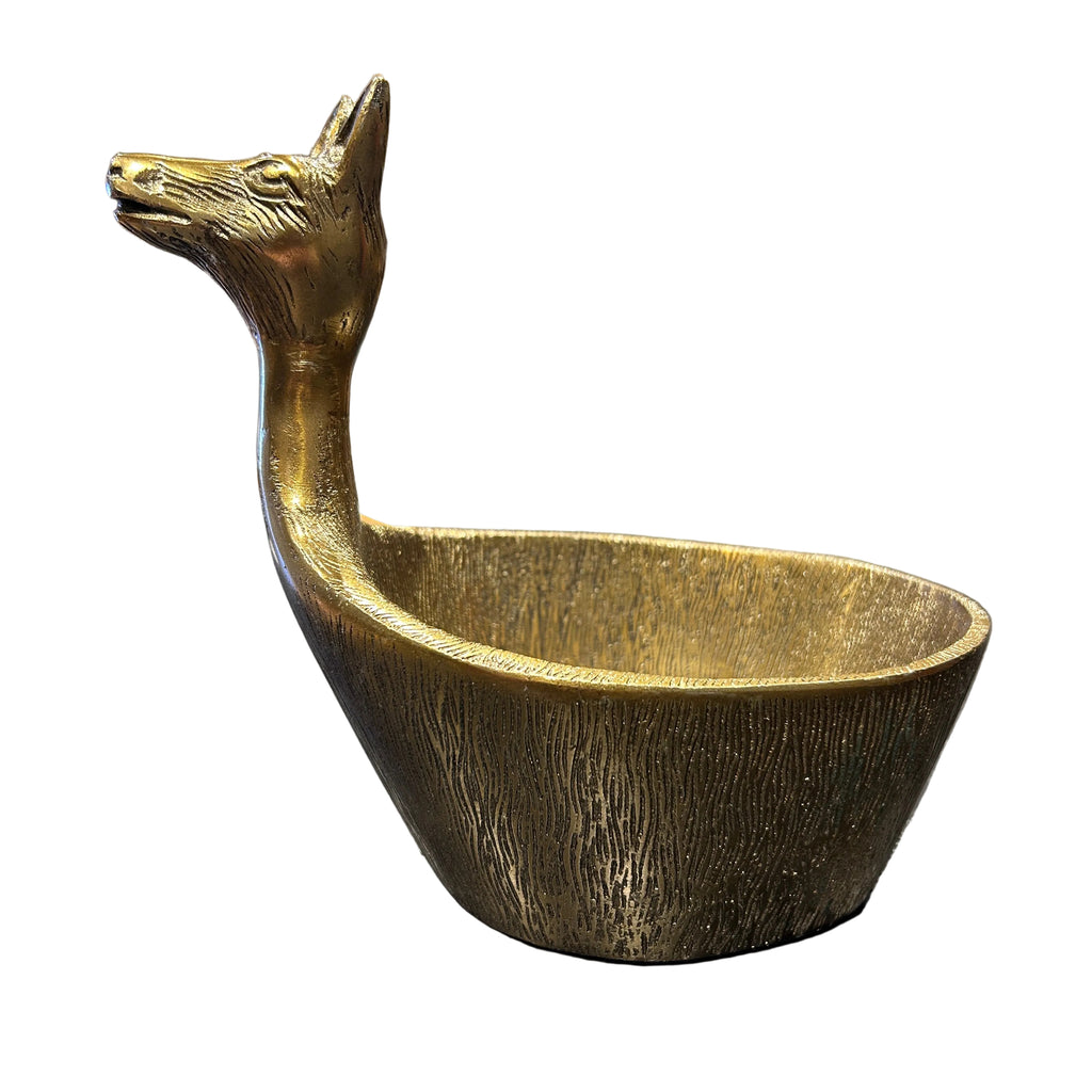Llama Gold Decorative Bowl