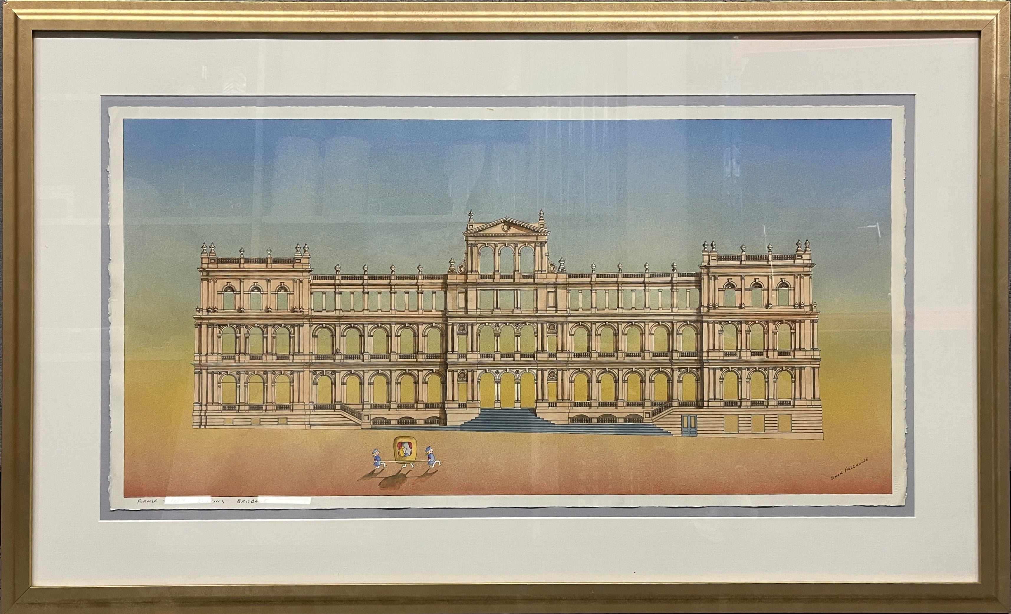 Former Treasury Building Brisbane by Simon Fieldhouse - Framed Art Print