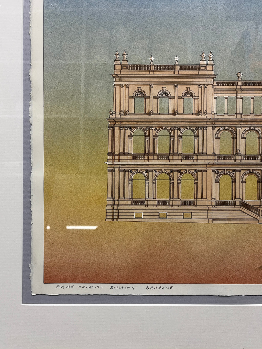 Former Treasury Building Brisbane by Simon Fieldhouse - Framed Art Print