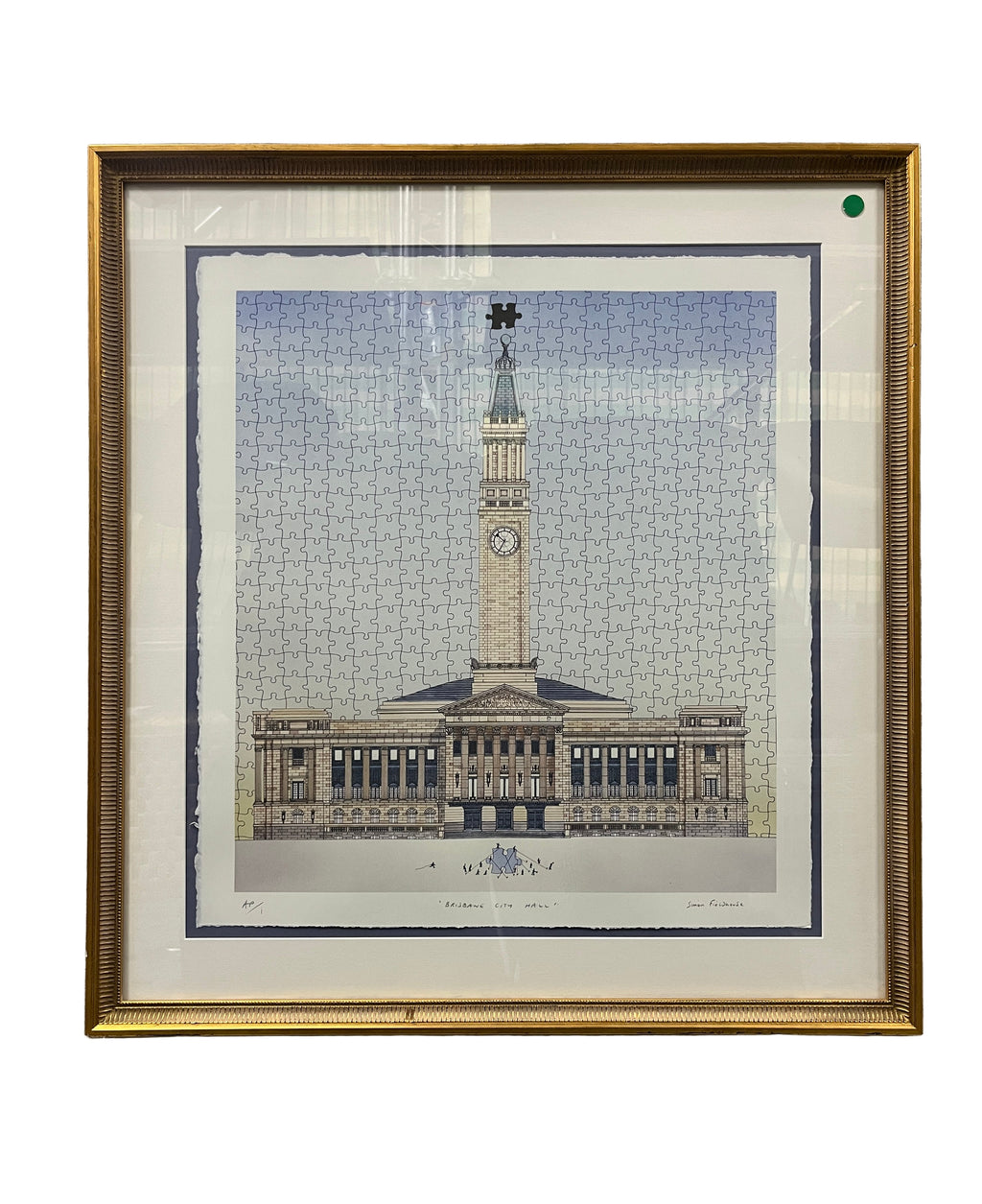 Brisbane City Hall by Simon Fieldhouse - Framed Art Print