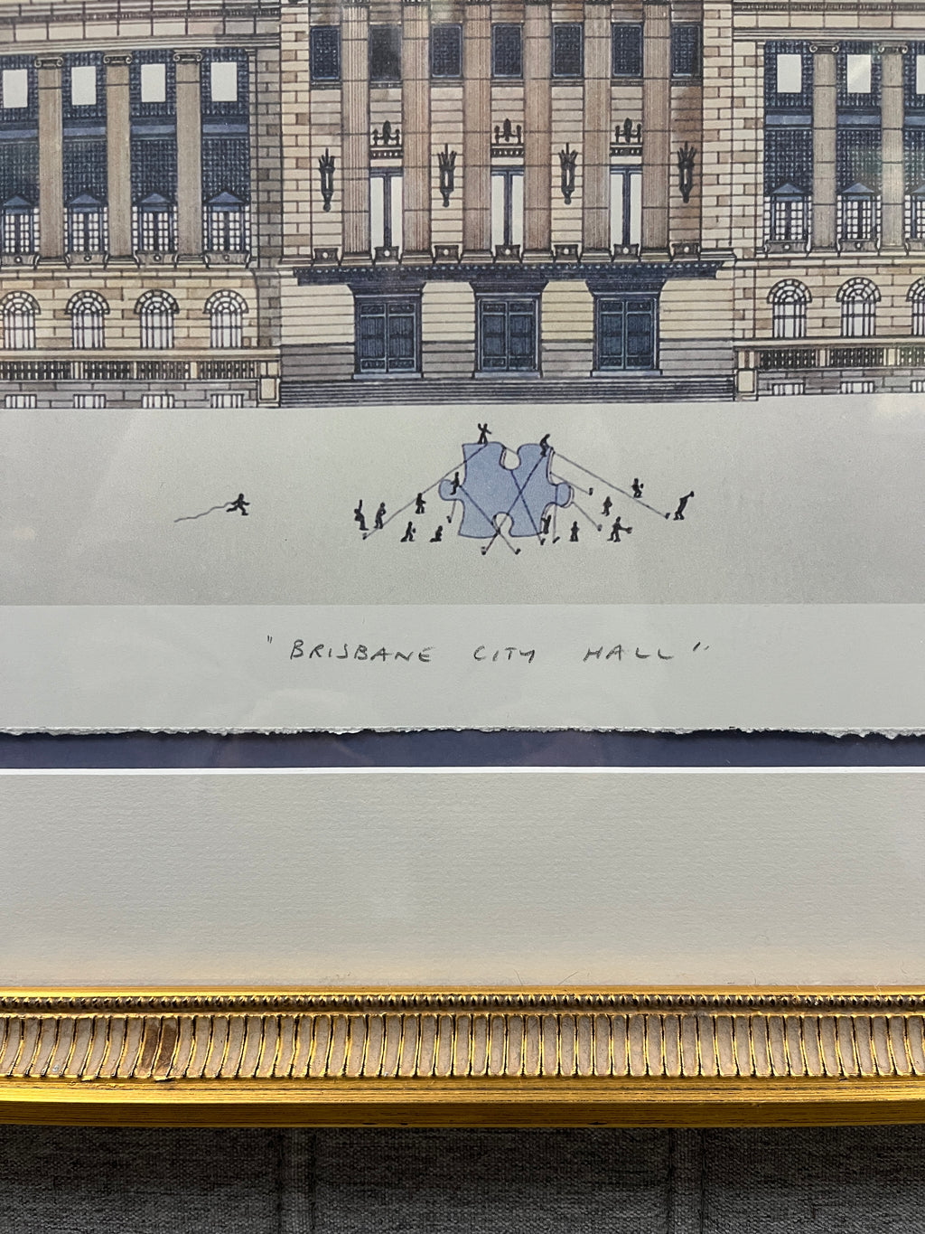 Brisbane City Hall by Simon Fieldhouse - Framed Art Print