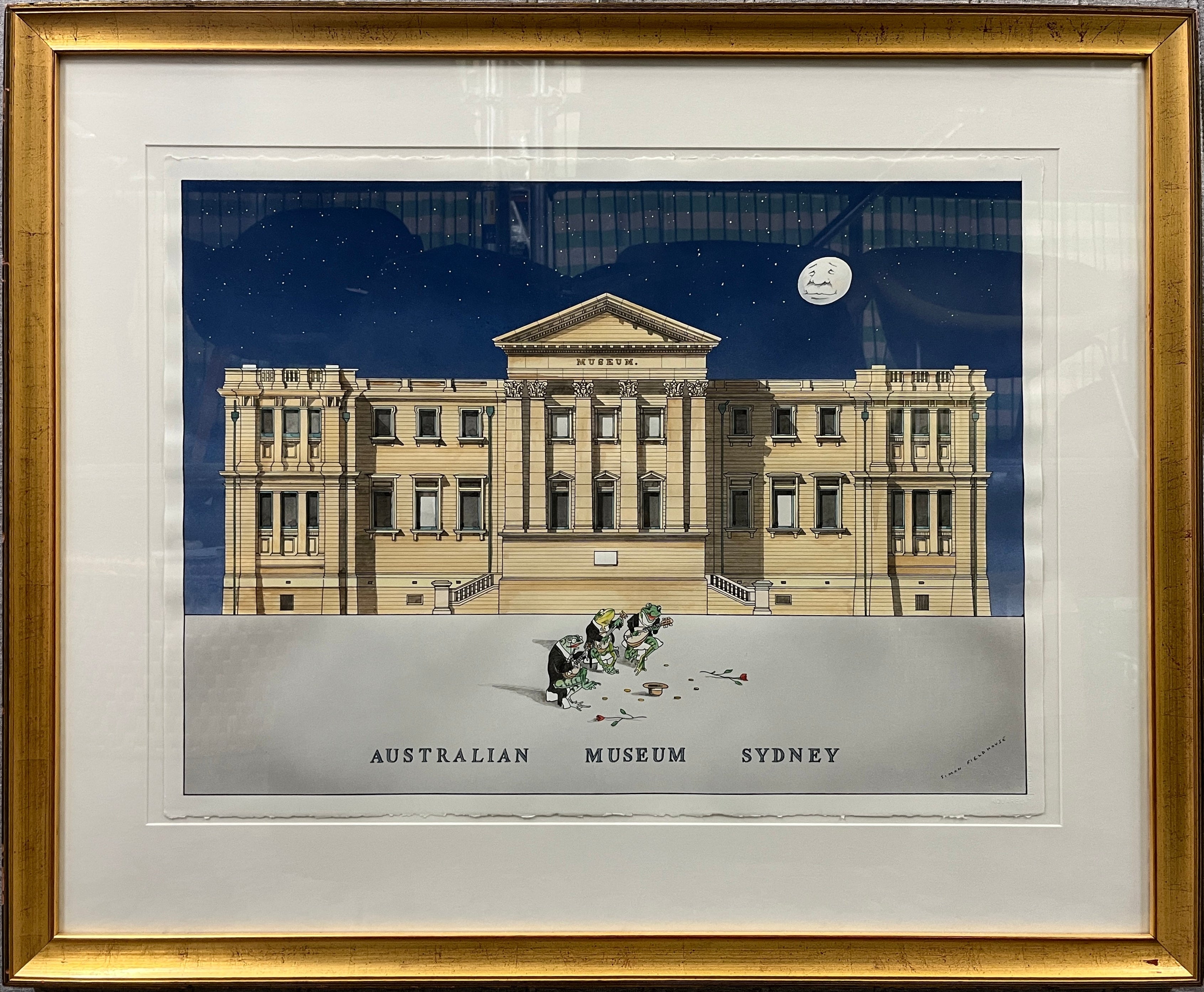 Australian Museum Sydney by Simon Fieldhouse - Framed Art Print