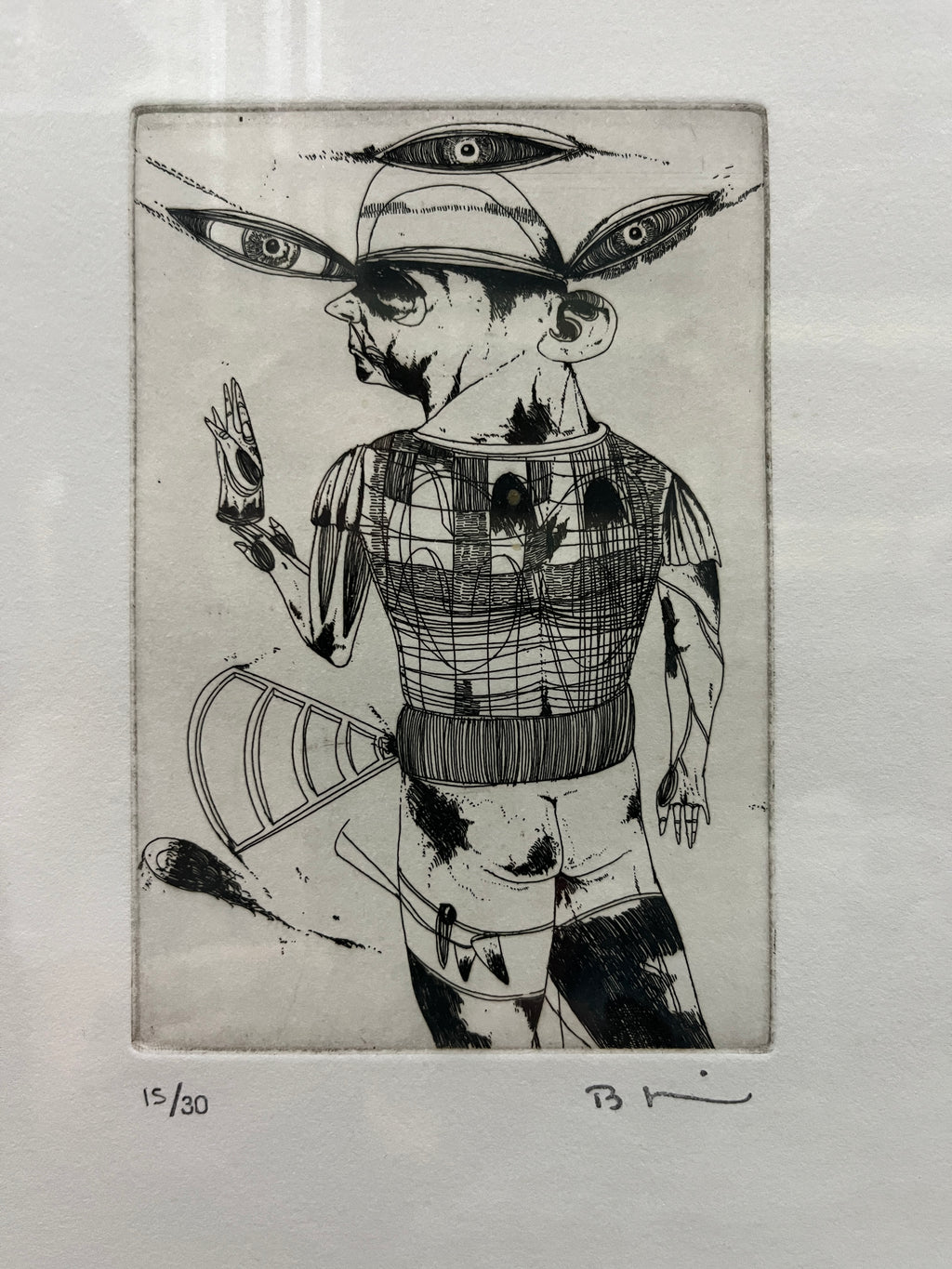 Edition 15/30 Signed Etching - Framed Print