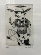 Edition 15/30 Signed Etching - Framed Print