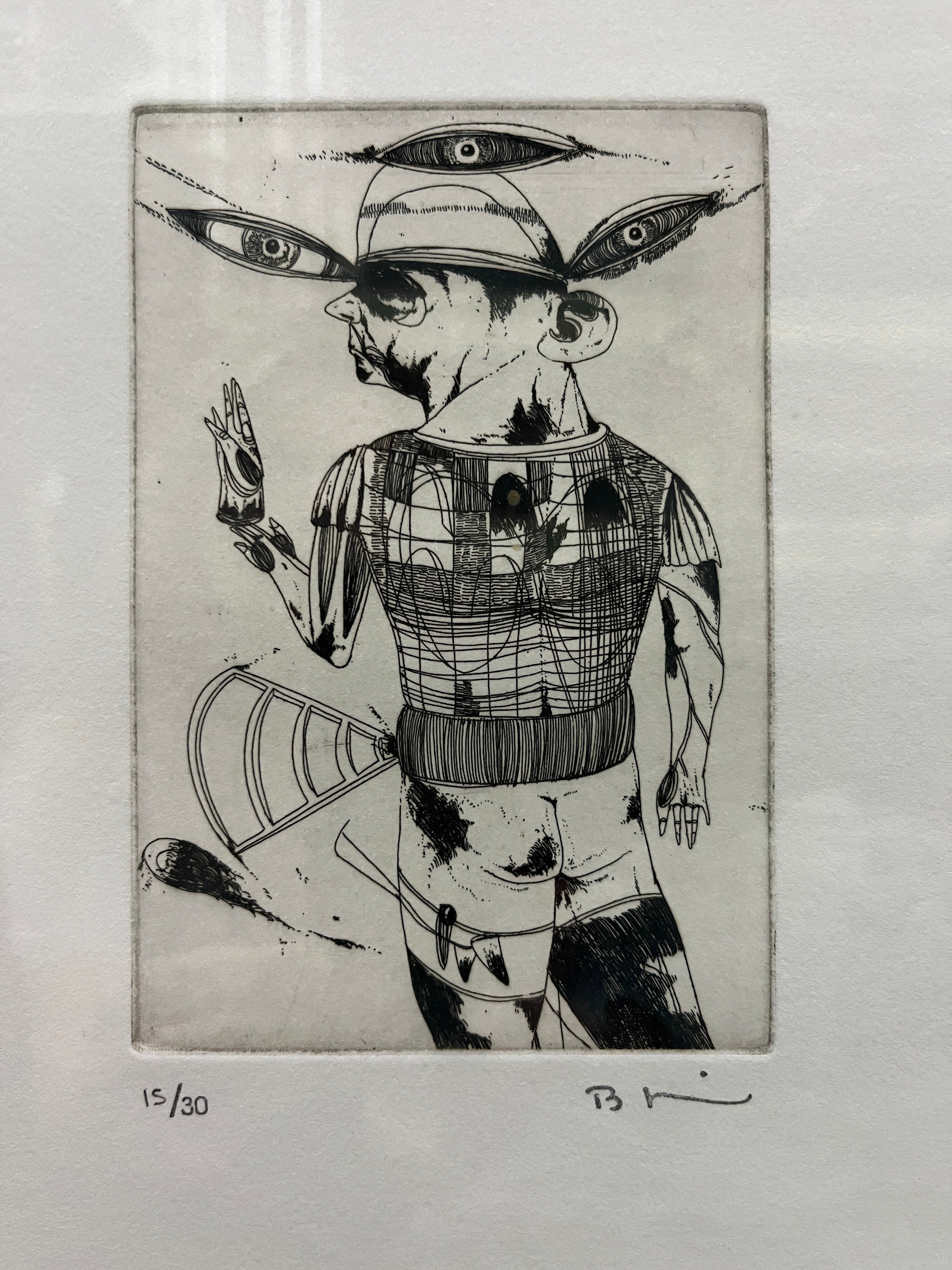 Edition 15/30 Signed Etching - Framed Print