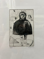 Edition 15/30 'Ear' Signed Etching - Framed Print