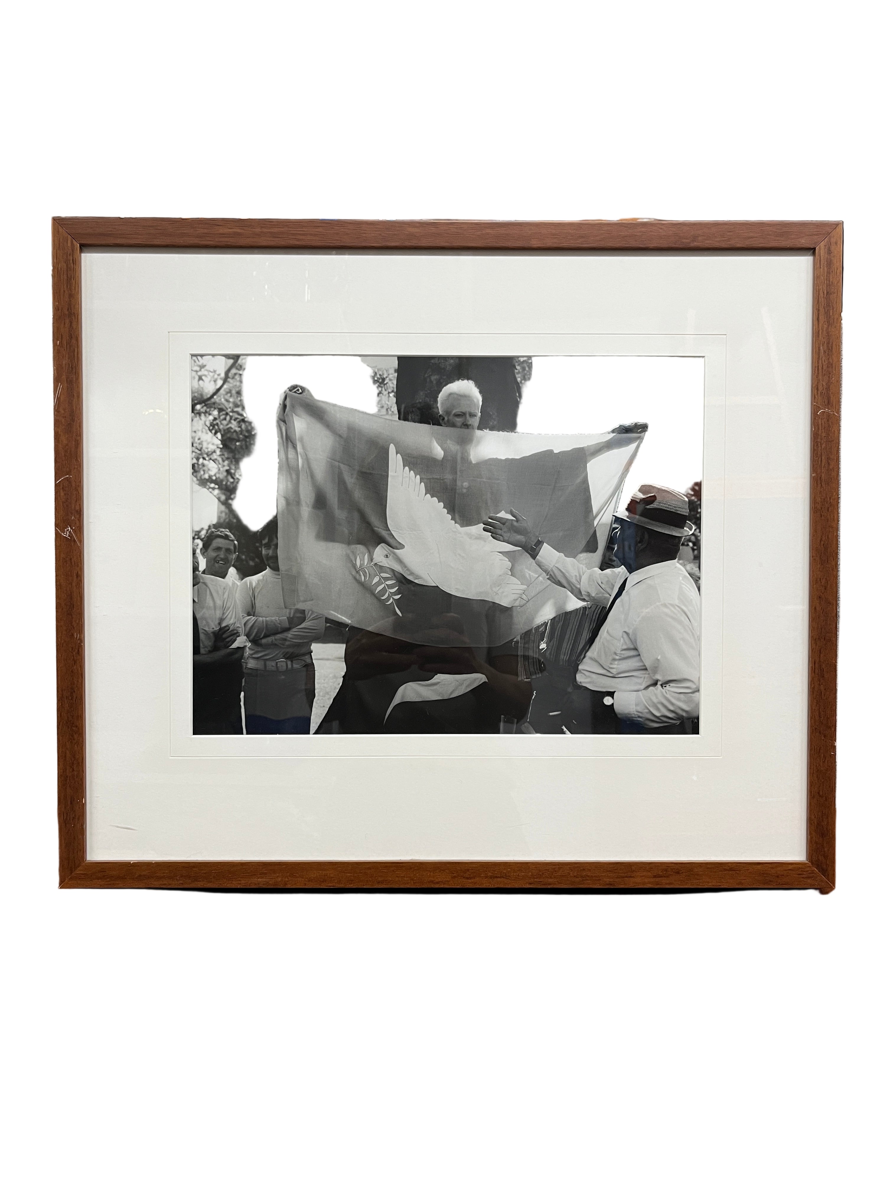 'Peace Flag' - Framed Black and White Photograph